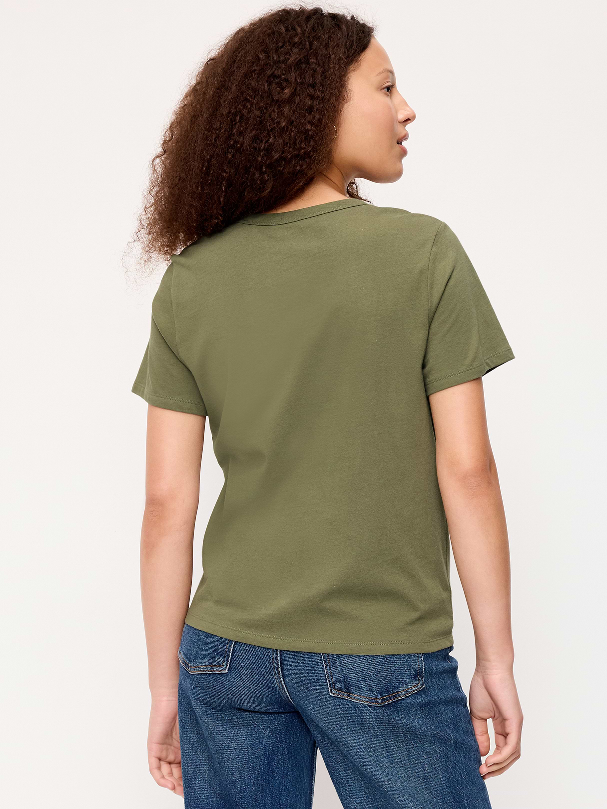 EveryWear Crew-Neck Graphic T-Shirt - Dill Caper