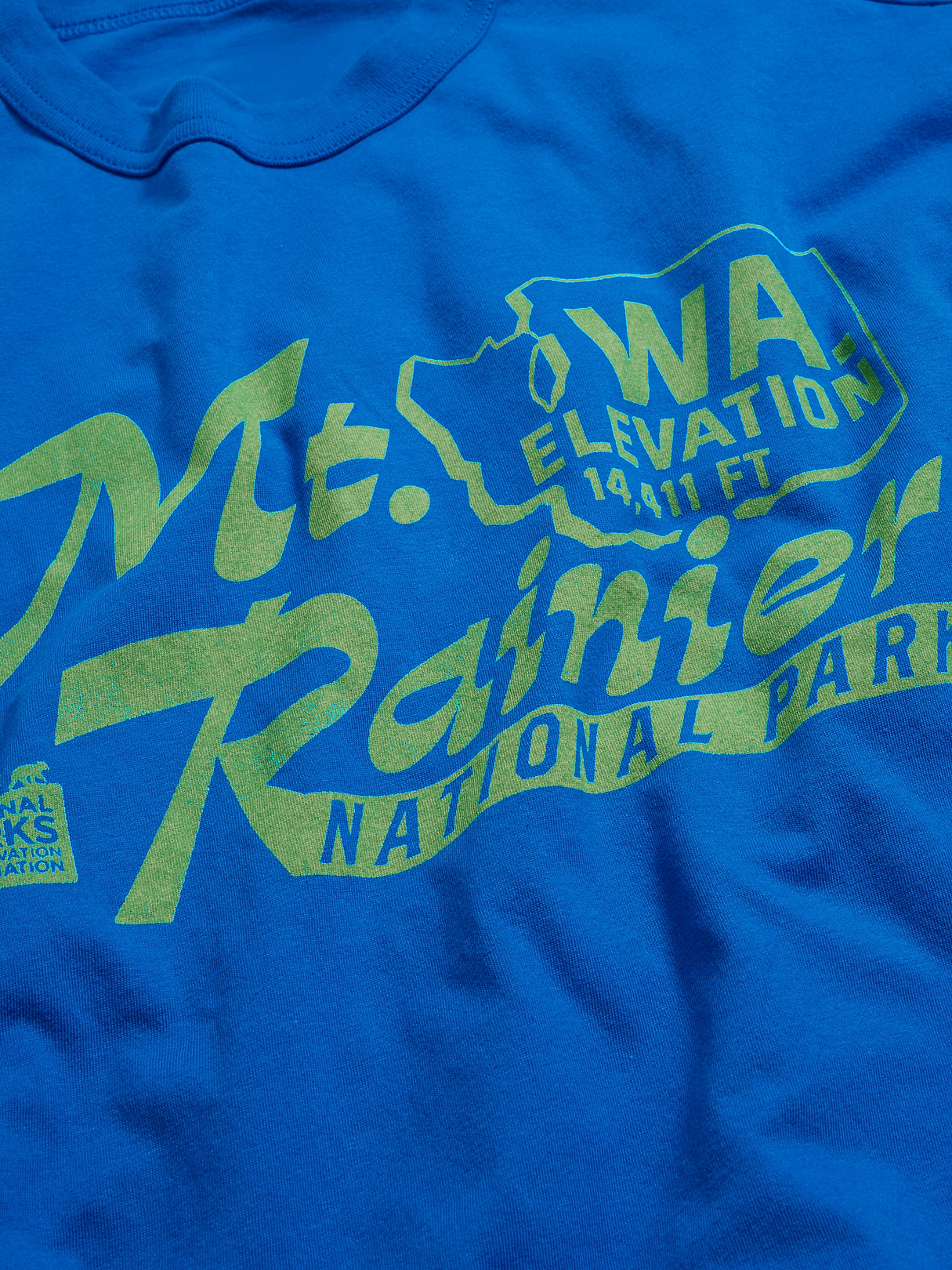 Yosemite National Park Crew-Neck Oversized T-Shirt - Blue Moon