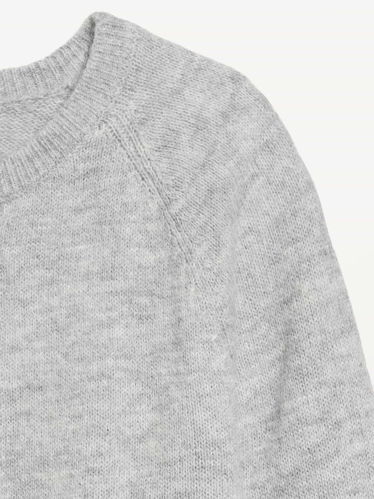 Cozy Crew-Neck Wool-Blend Cardigan - Sheep