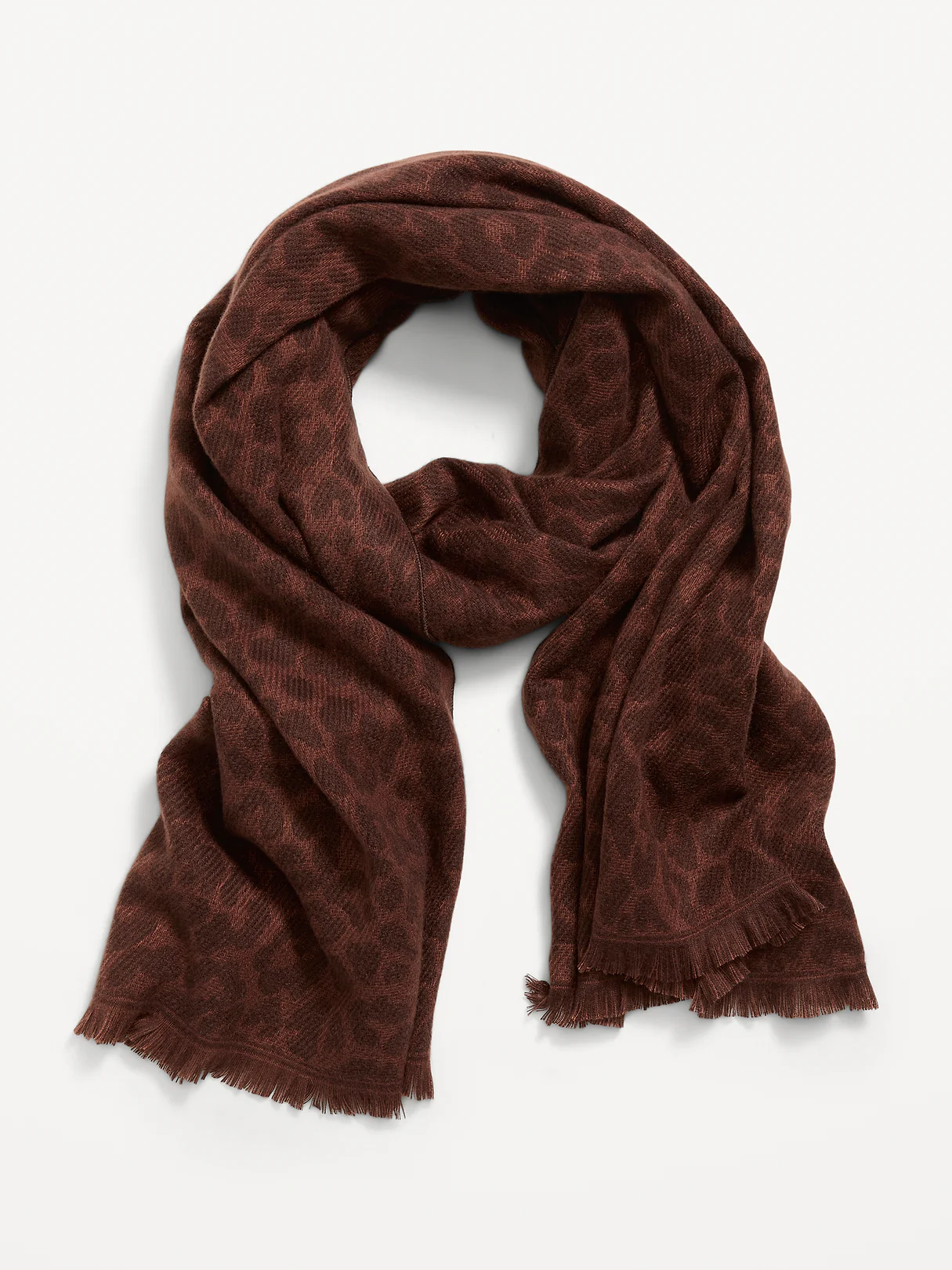 Flannel Printed Scarf - Leopard