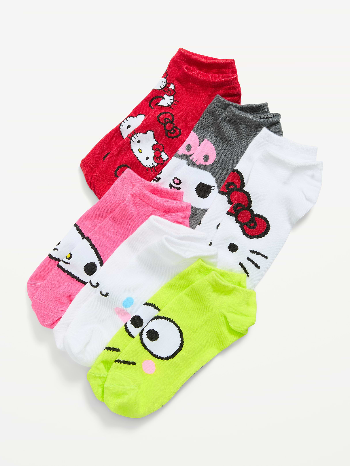 Hello Kitty® 6-Pack Novelty Ankle Socks for Women - Hello Kitty