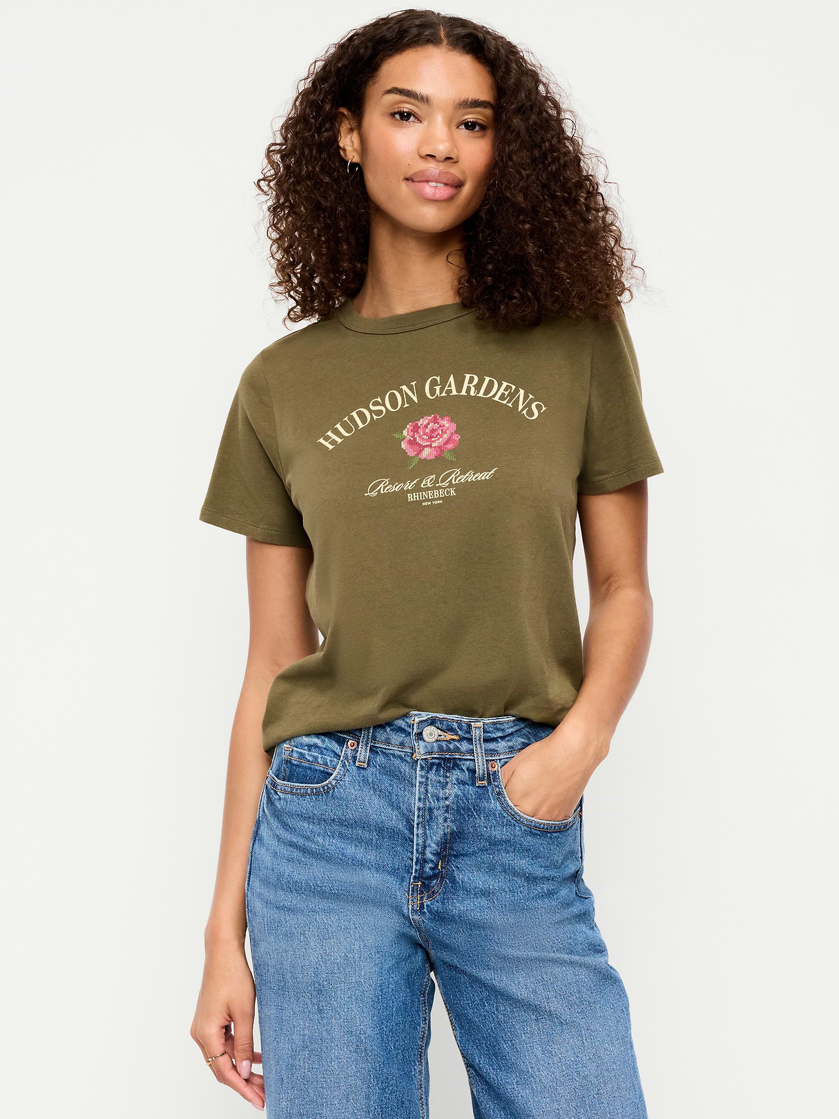 EveryWear Crew-Neck Graphic T-Shirt - Hearthwood