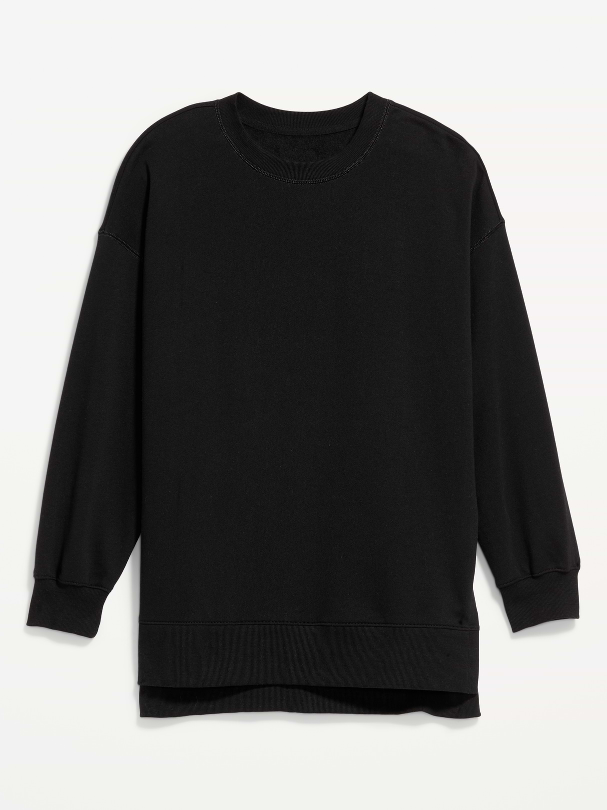 SoComfy Relaxed Tunic Sweatshirt - Black Jack