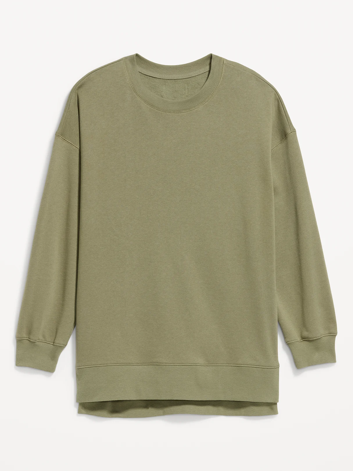 SoComfy Relaxed Tunic Sweatshirt - Dill Caper