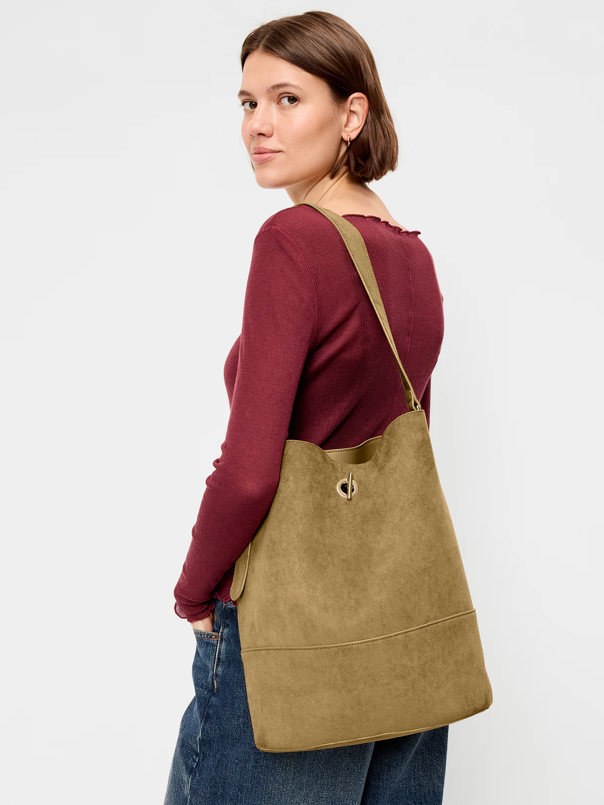 Large Preppy Bucket Bag - Rolling Hills