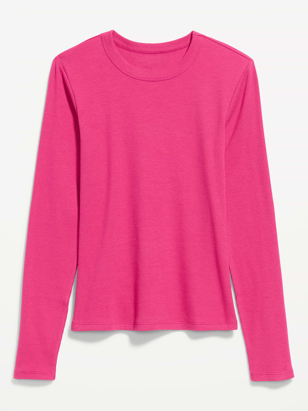 Snug Long-Sleeve Striped Ribbed T-Shirt - Papyrus Flower