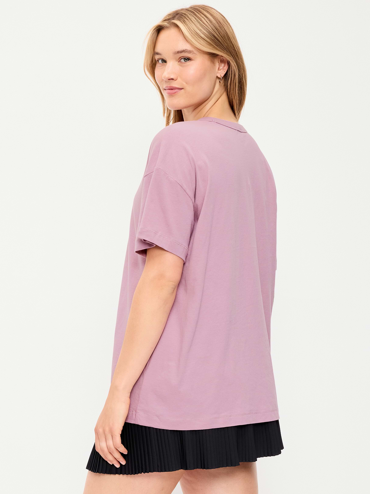 Oversized EveryWear Tunic T-Shirt - Rose Dawn
