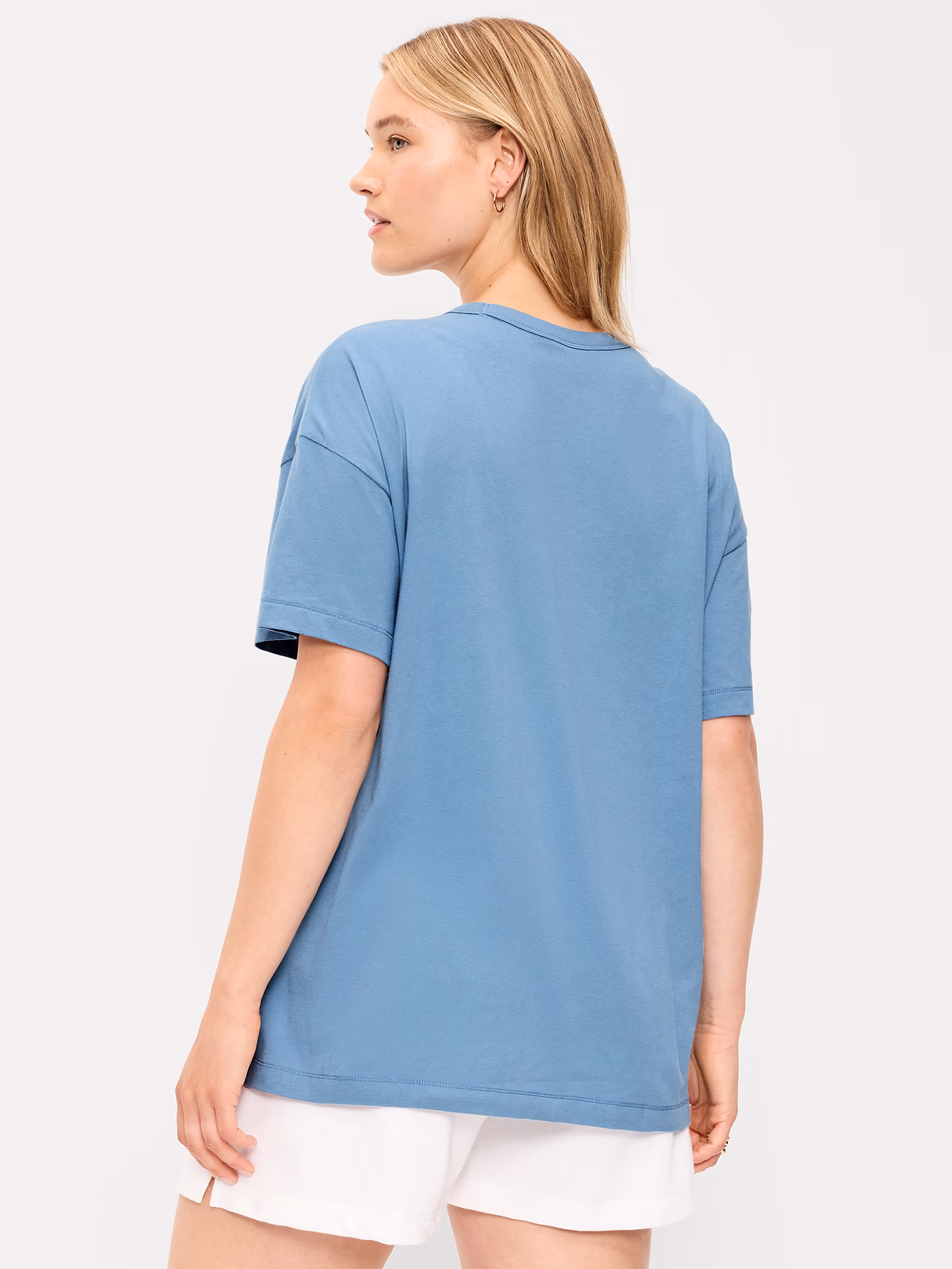 Oversized EveryWear Tunic T-Shirt - Naturalist Blue