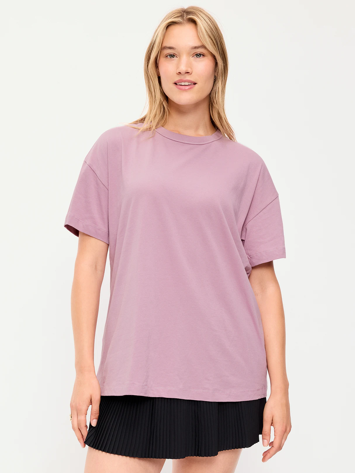 Oversized EveryWear Tunic T-Shirt - Rose Dawn