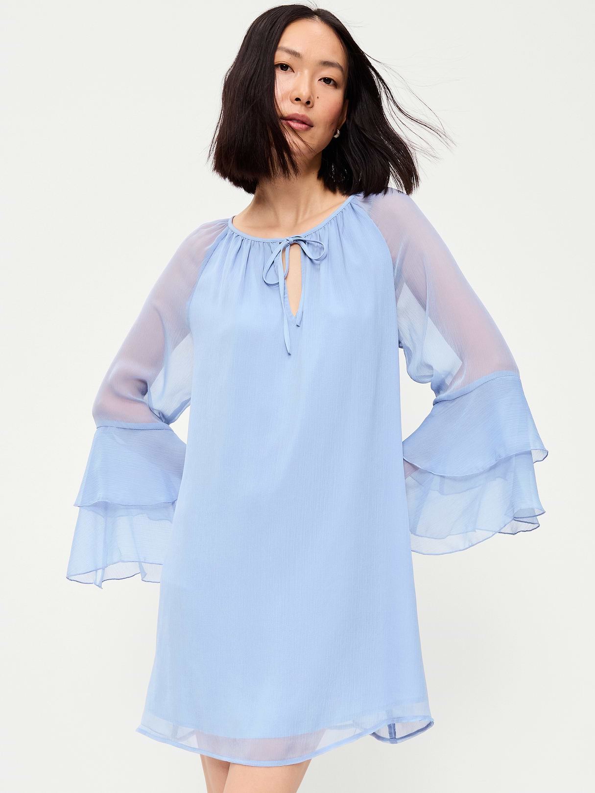 Bell-Sleeve Boho Mini Dress - Shady Lane