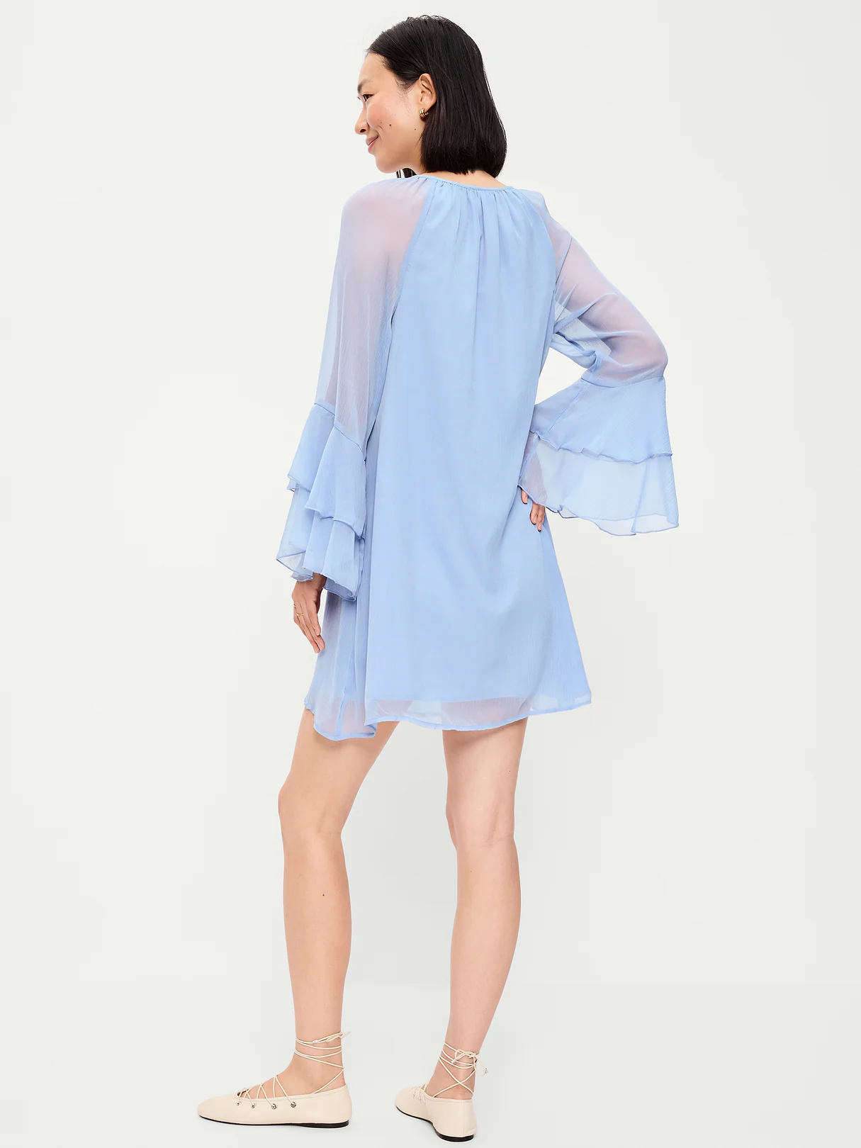 Bell-Sleeve Boho Mini Dress - Shady Lane