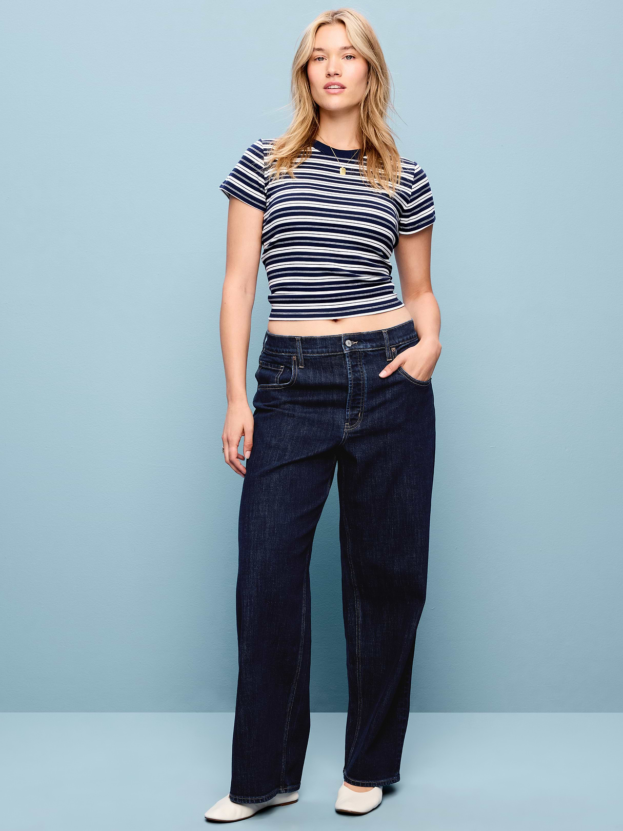 Mid-Rise Slouchy Wide-Leg Jeans - Joanna