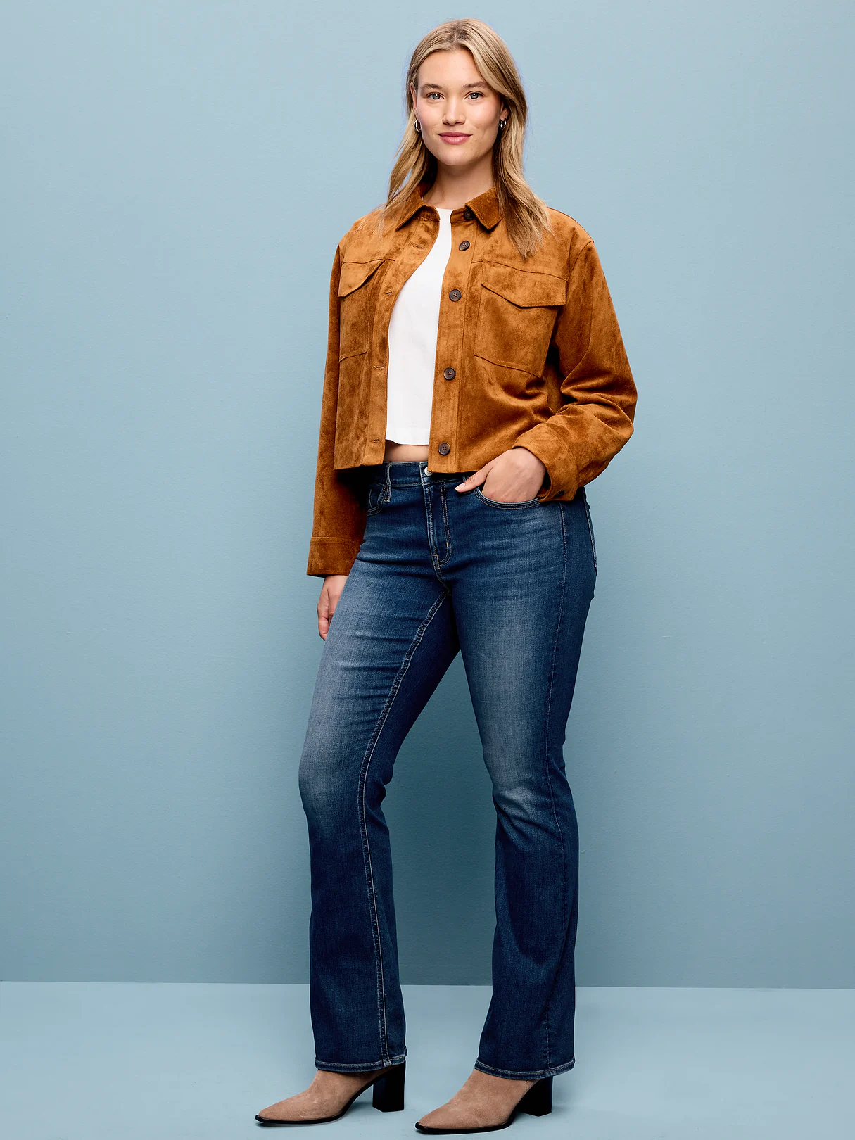 Low-Rise Boot-Cut Jeans - Esther
