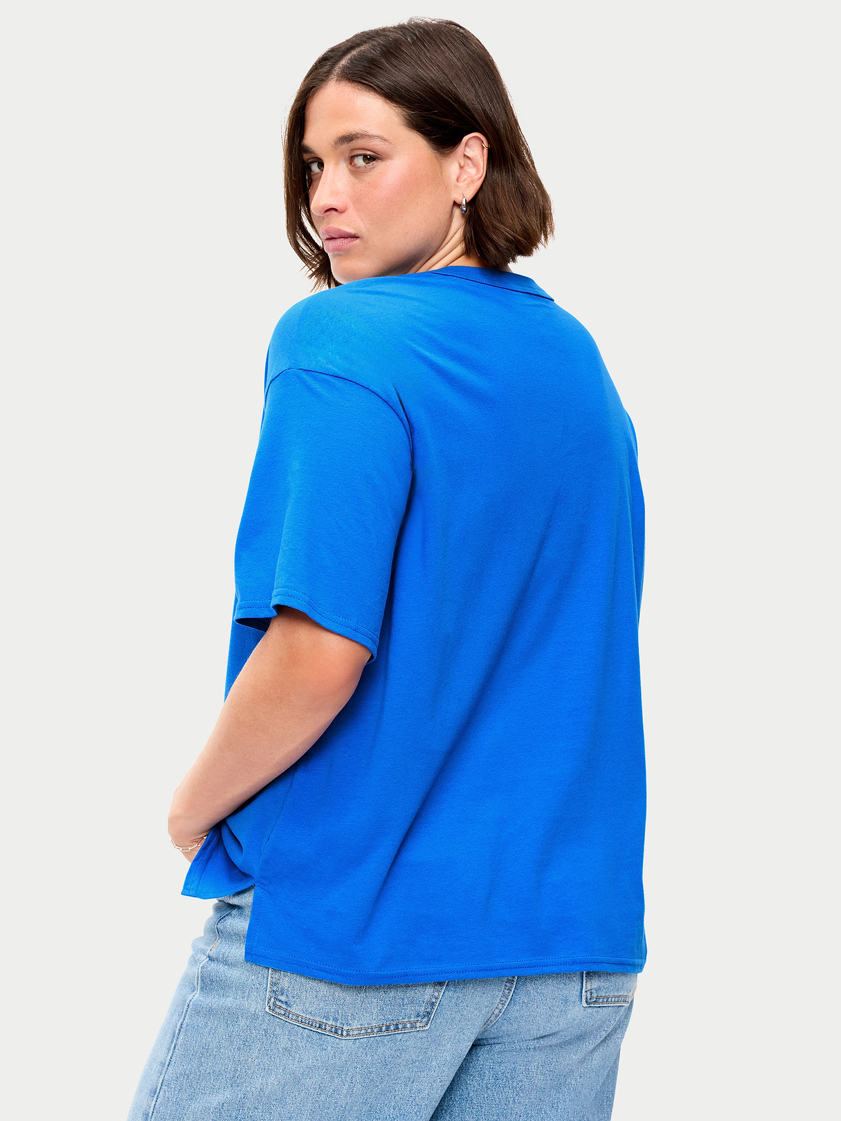 Yosemite National Park Crew-Neck Oversized T-Shirt - Blue Moon