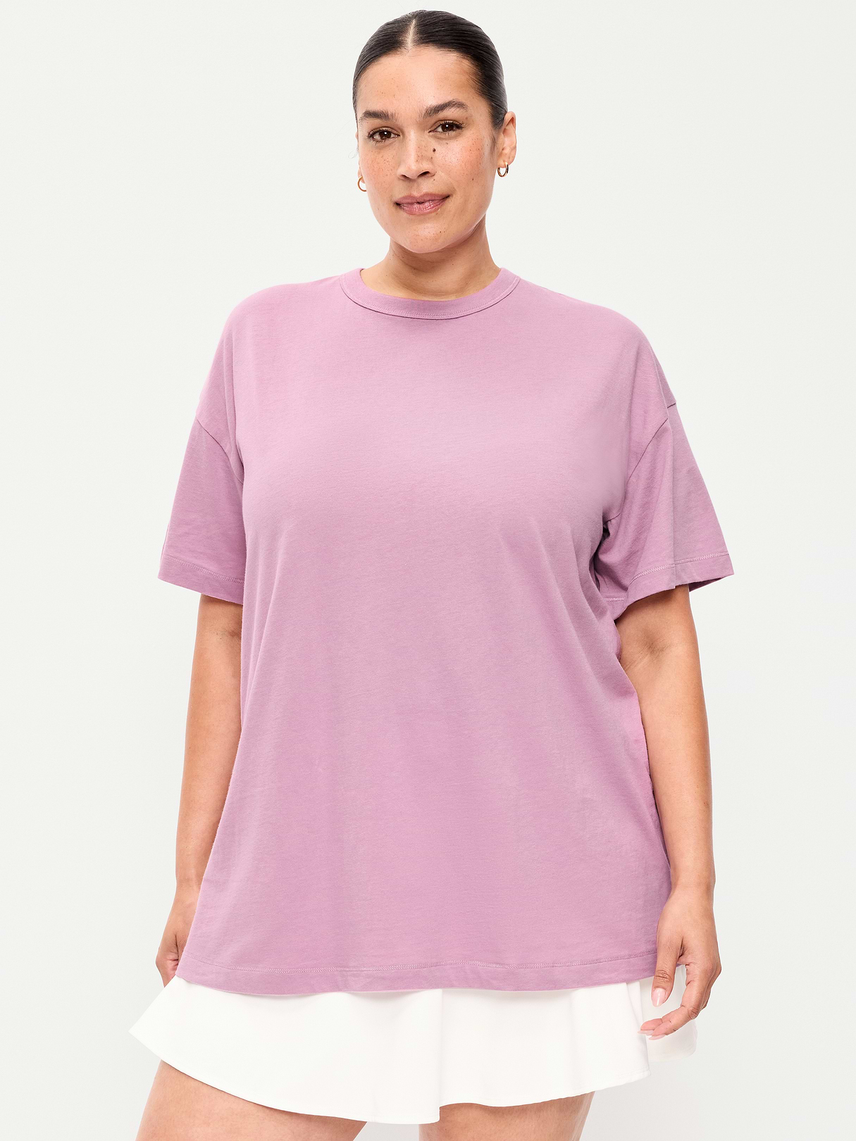 Oversized EveryWear Tunic T-Shirt - Rose Dawn