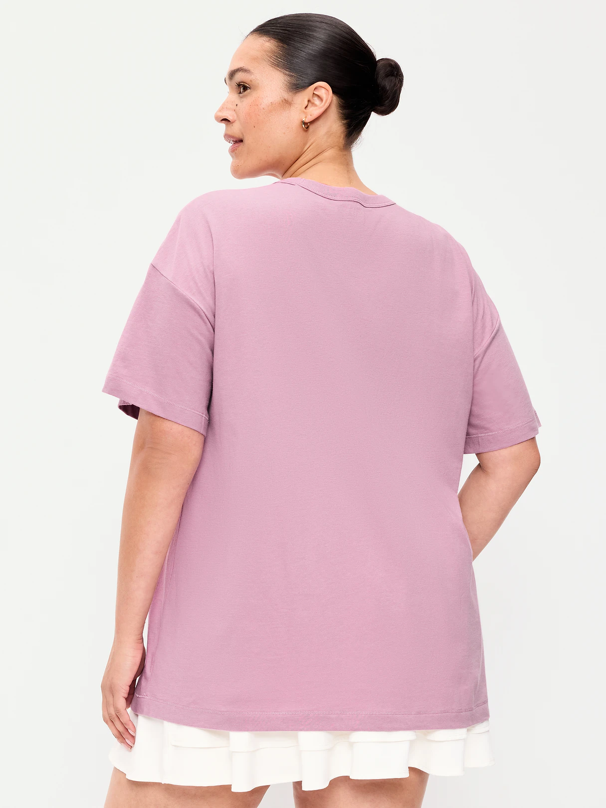 Oversized EveryWear Tunic T-Shirt - Rose Dawn