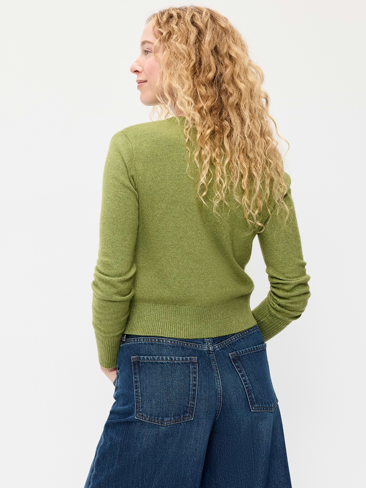 SoSoft Cropped Crew-Neck Cardigan - Alpine Tundra