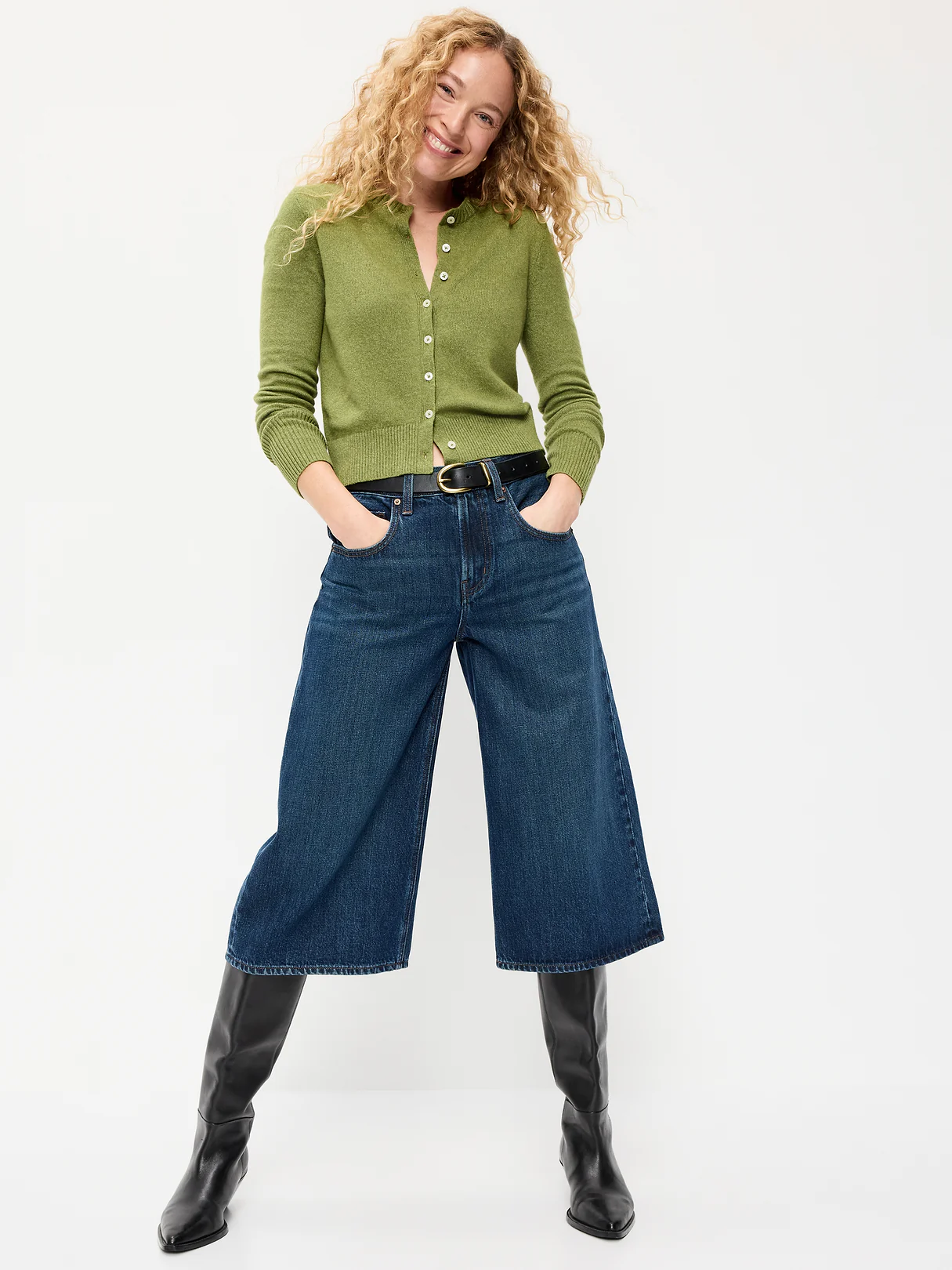 SoSoft Cropped Crew-Neck Cardigan - Alpine Tundra