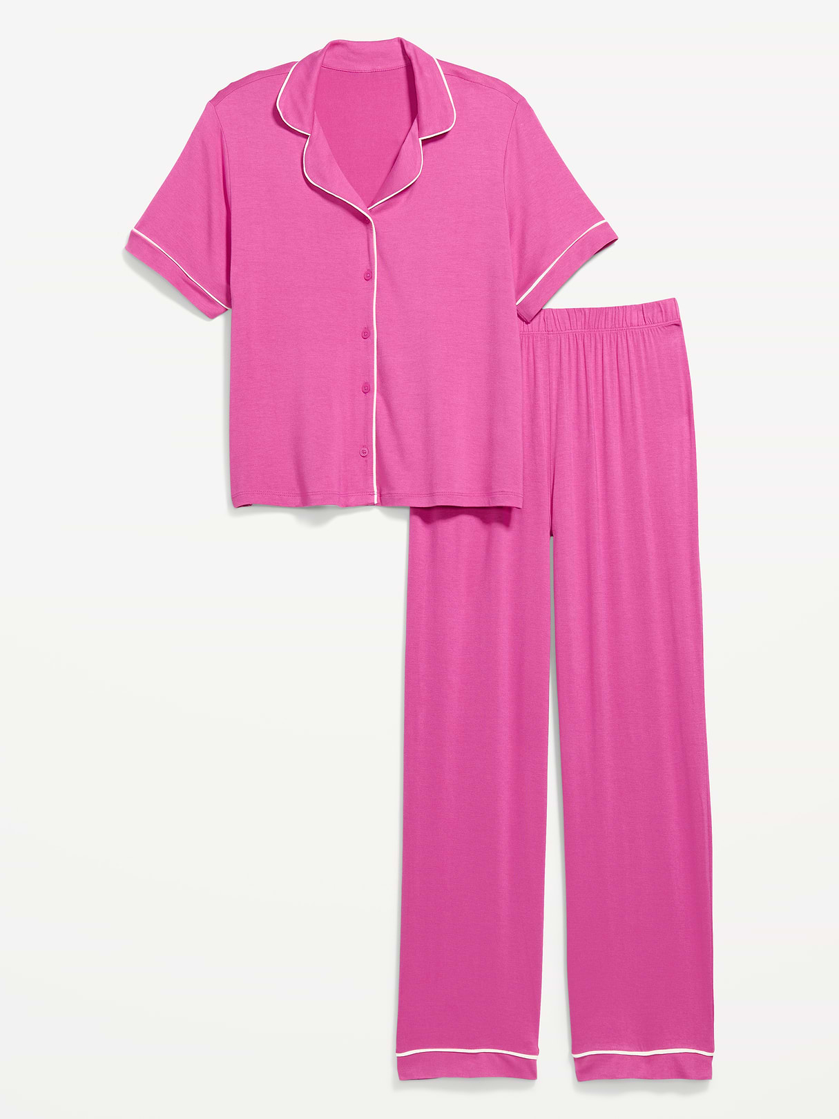 Sunday Sleep Knit Jersey Pant Set - Wild Prairie Rose