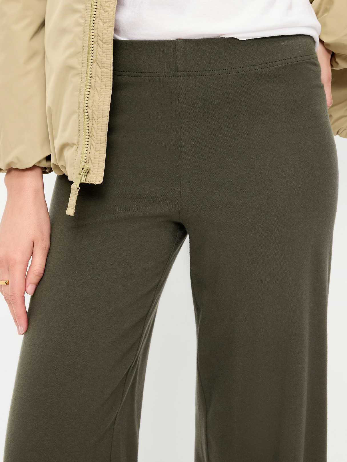 High-Waisted Fashion Wide-Leg Leggings - Forest Tapestry