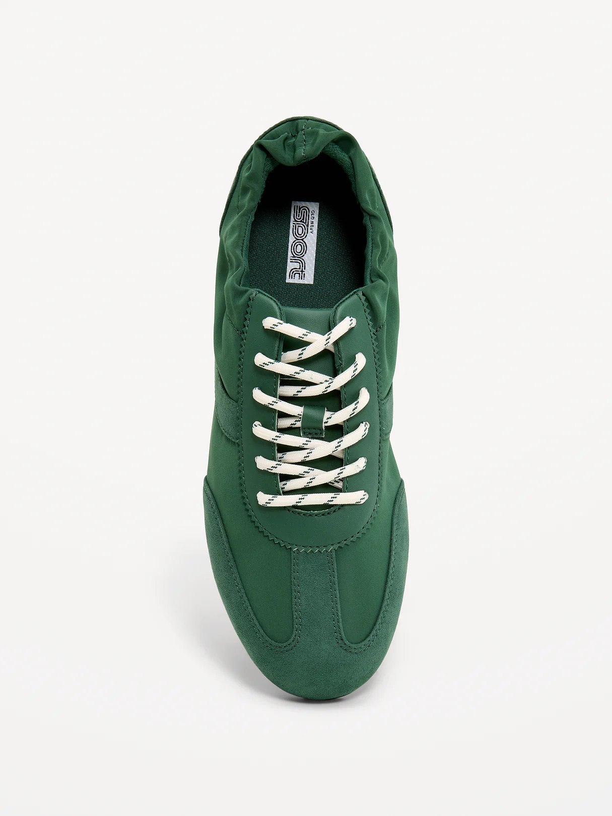 Ruched Lace-Up Sneakers for Women - Field Of Greens