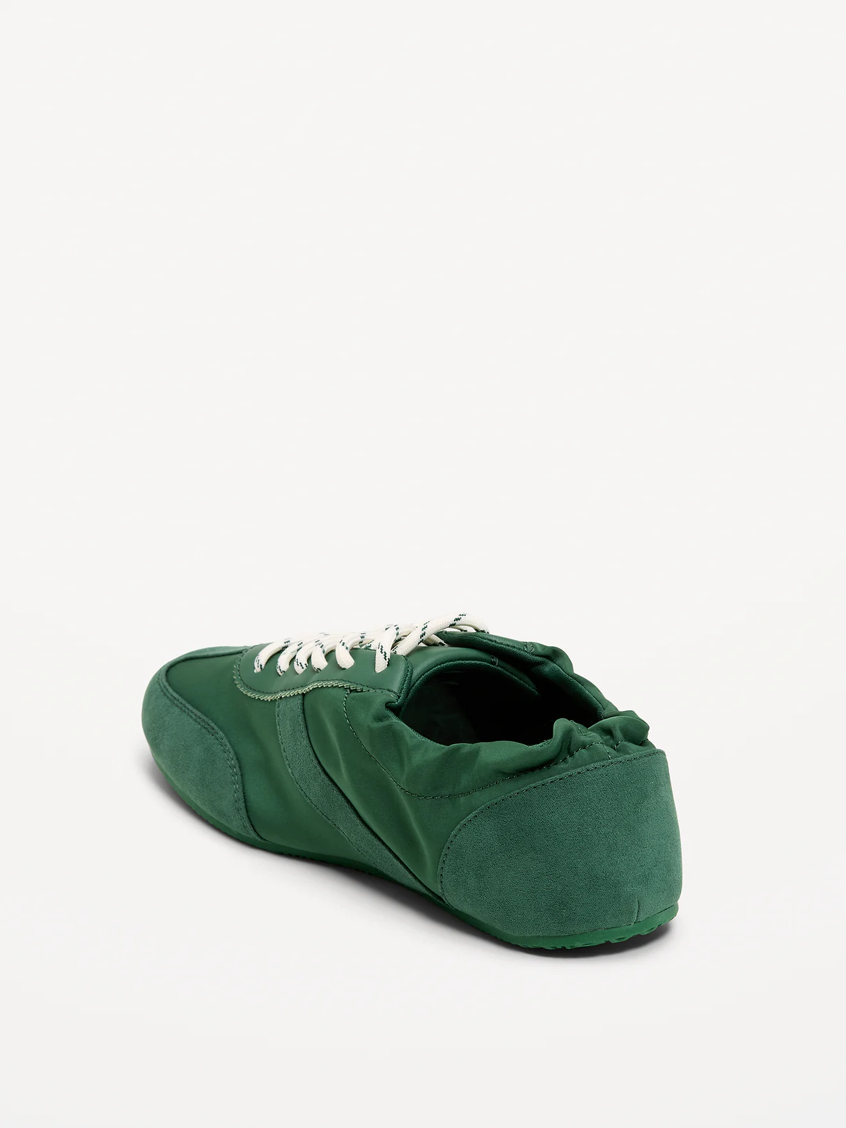 Ruched Lace-Up Sneakers for Women - Field Of Greens