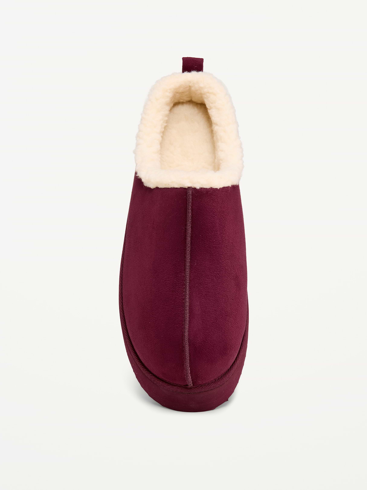 Faux-Suede Platform Mule Clogs for Women - Goji Berry