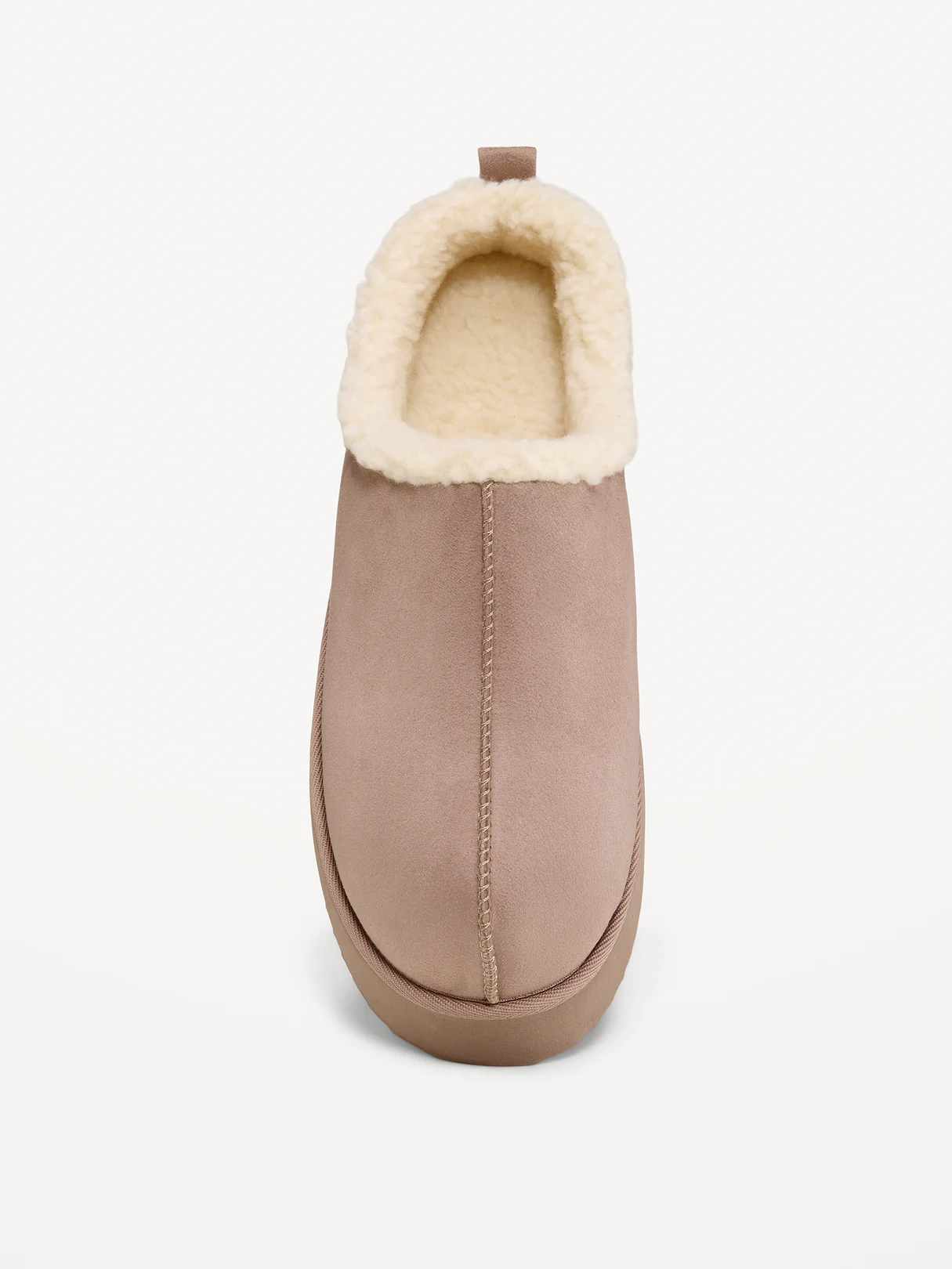 Faux-Suede Platform Mule Clogs for Women - Dusted Chocolate