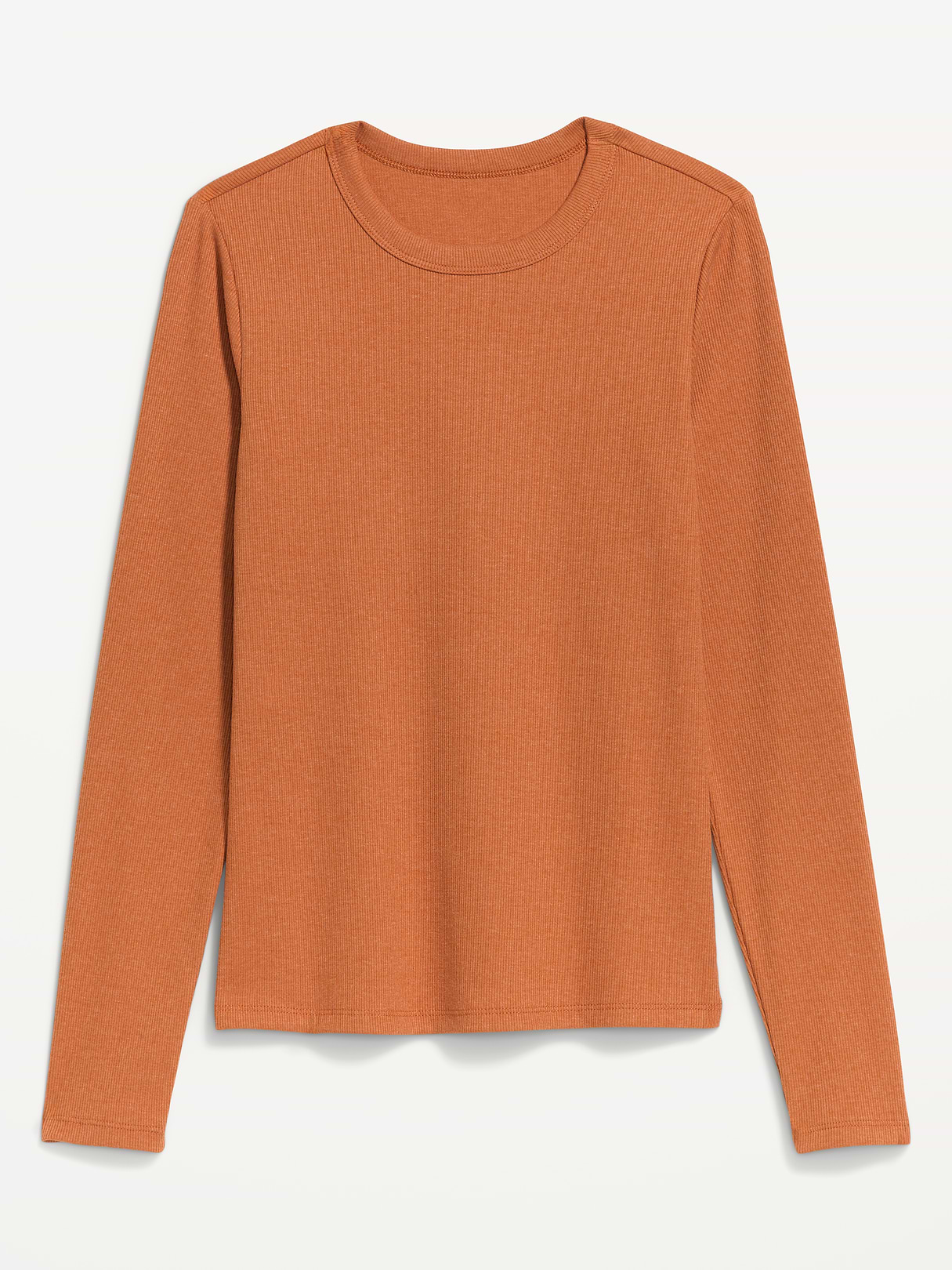 Snug Long-Sleeve Striped Ribbed T-Shirt - Spice of Life