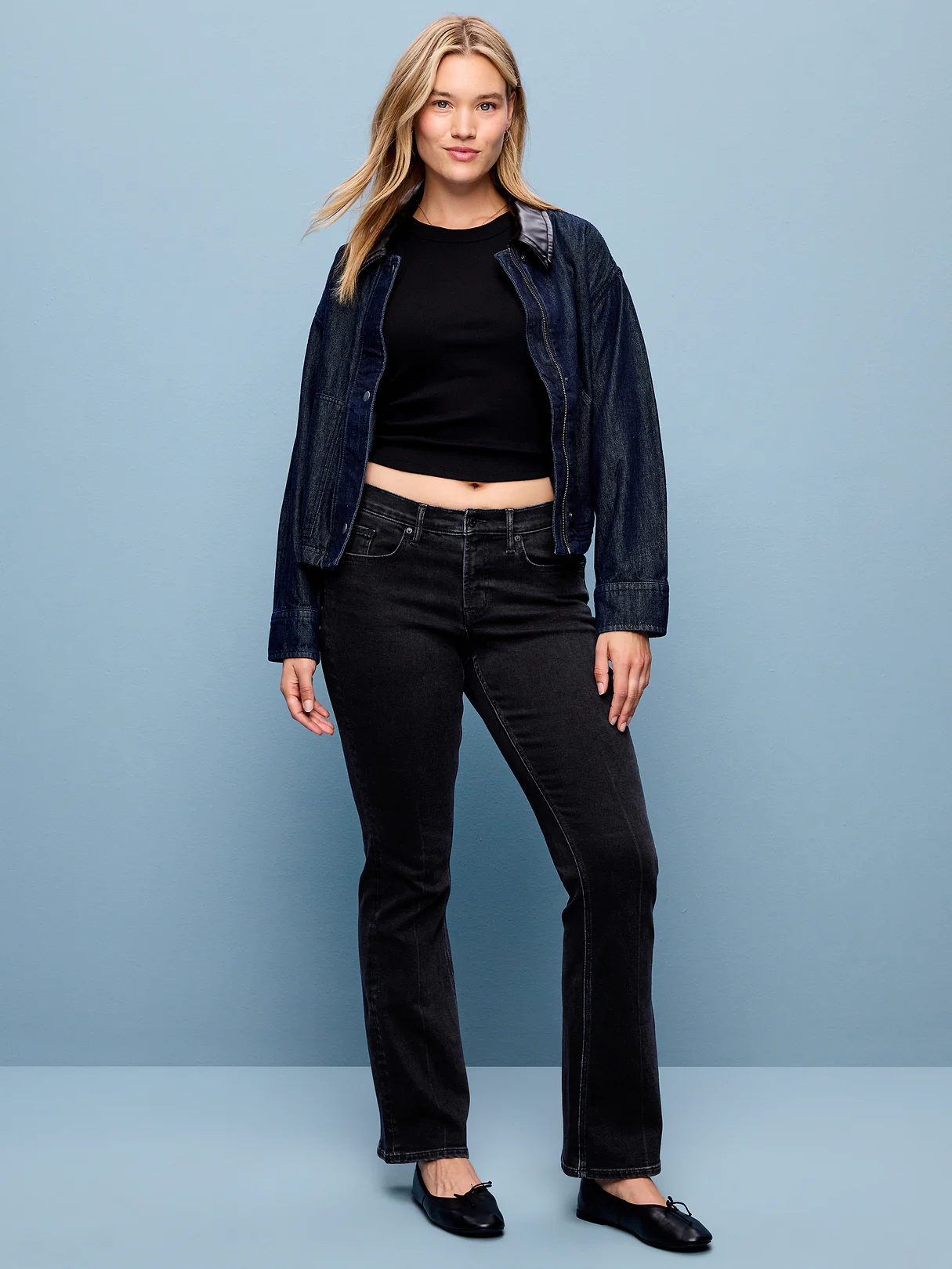 Low-Rise Boot-Cut Jeans - Bobby Jo