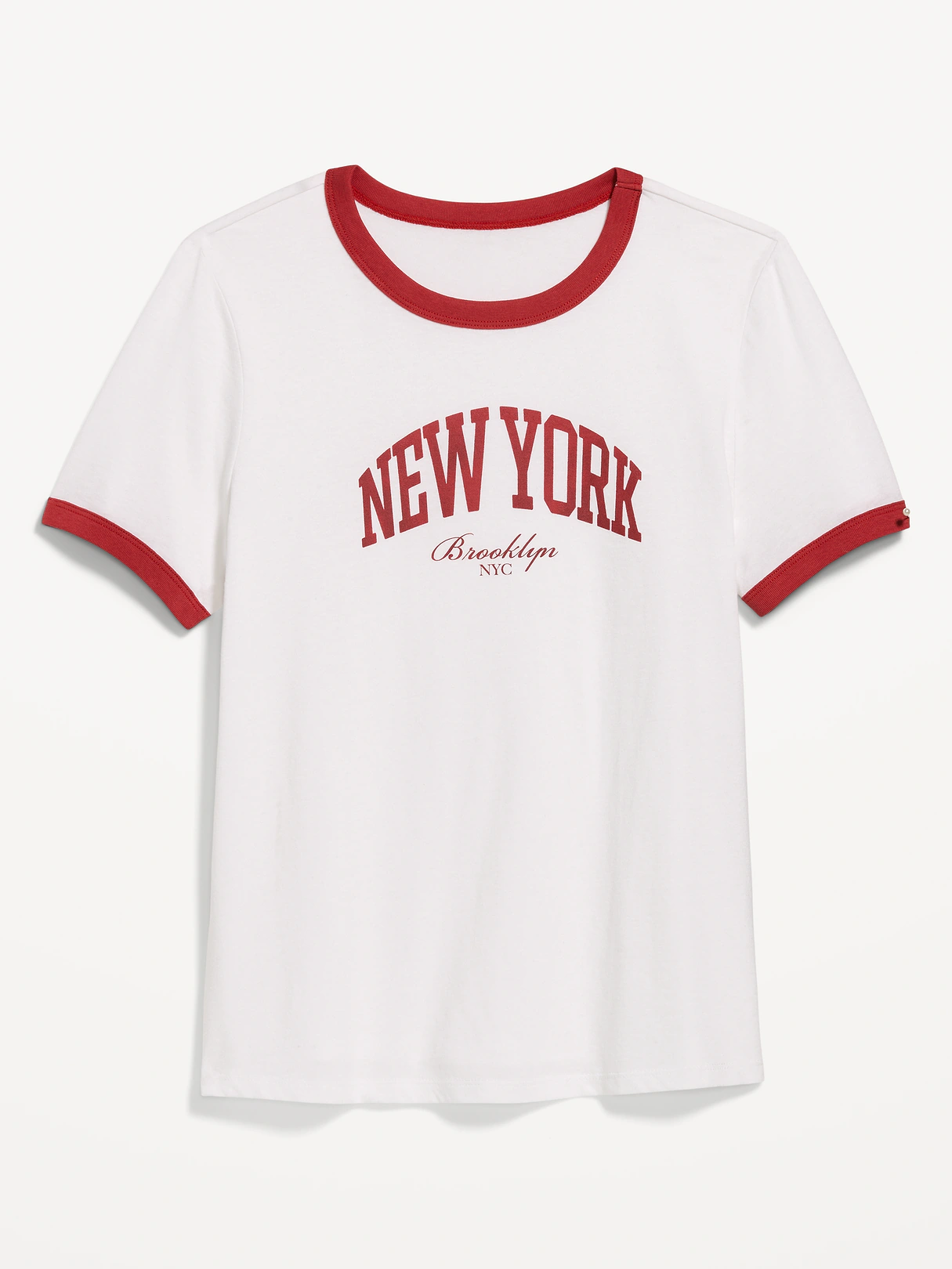 EveryWear Crew-Neck Graphic T-Shirt - Calla Liliy White
