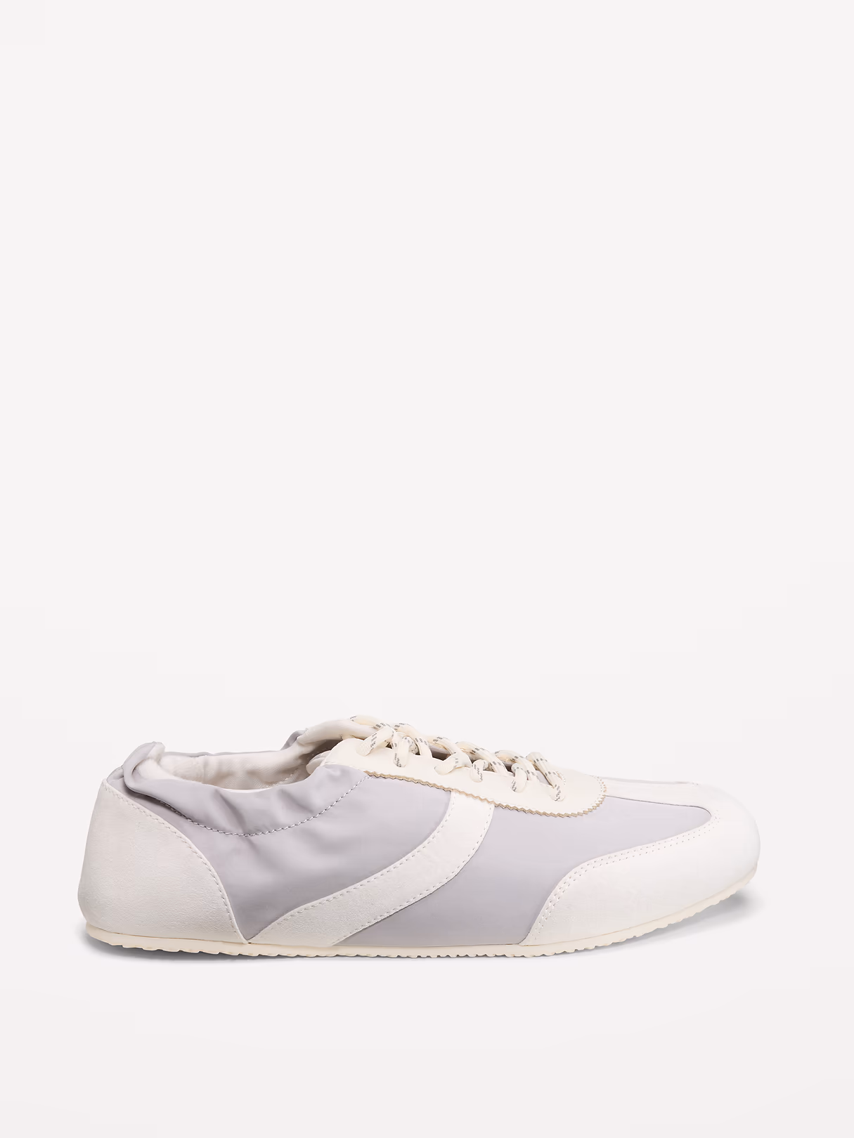 Ruched Lace-Up Sneakers for Women - Magnolia