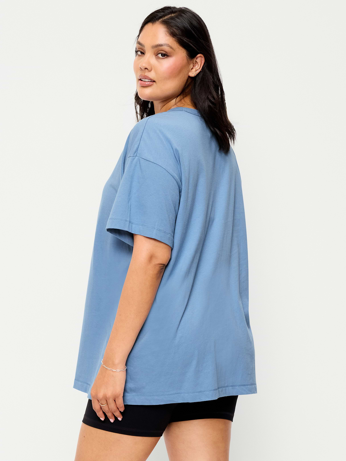 Oversized EveryWear Tunic T-Shirt - Naturalist Blue