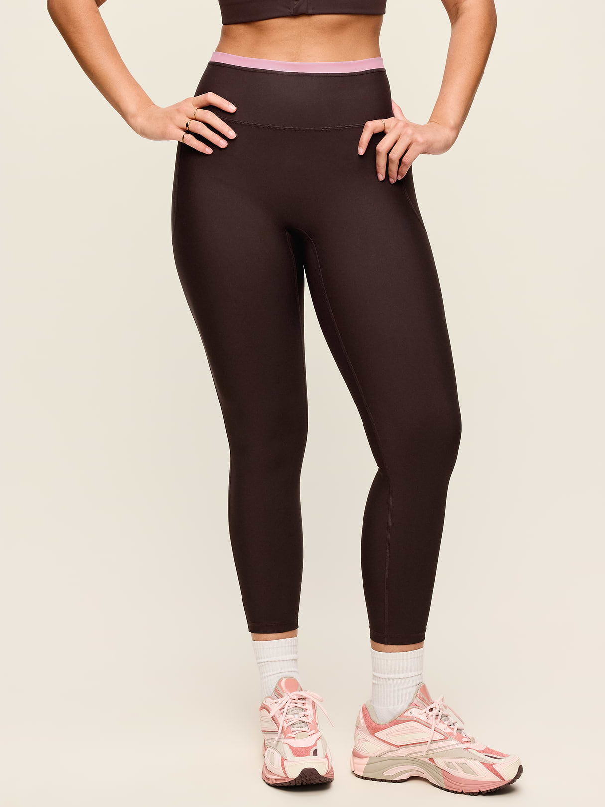 Extra-High Waisted PowerSoft Boundless 7/8 Leggings – No Front Seam - Black Coffee