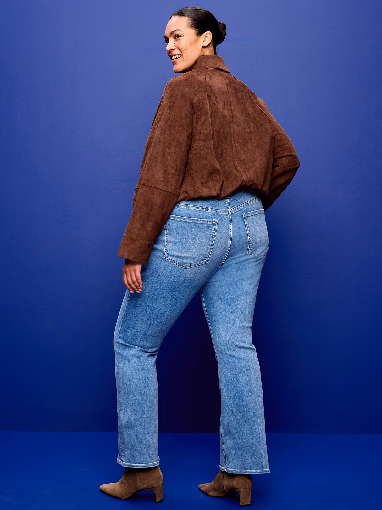 Low-Rise Boot-Cut Jeans - Dewpoint
