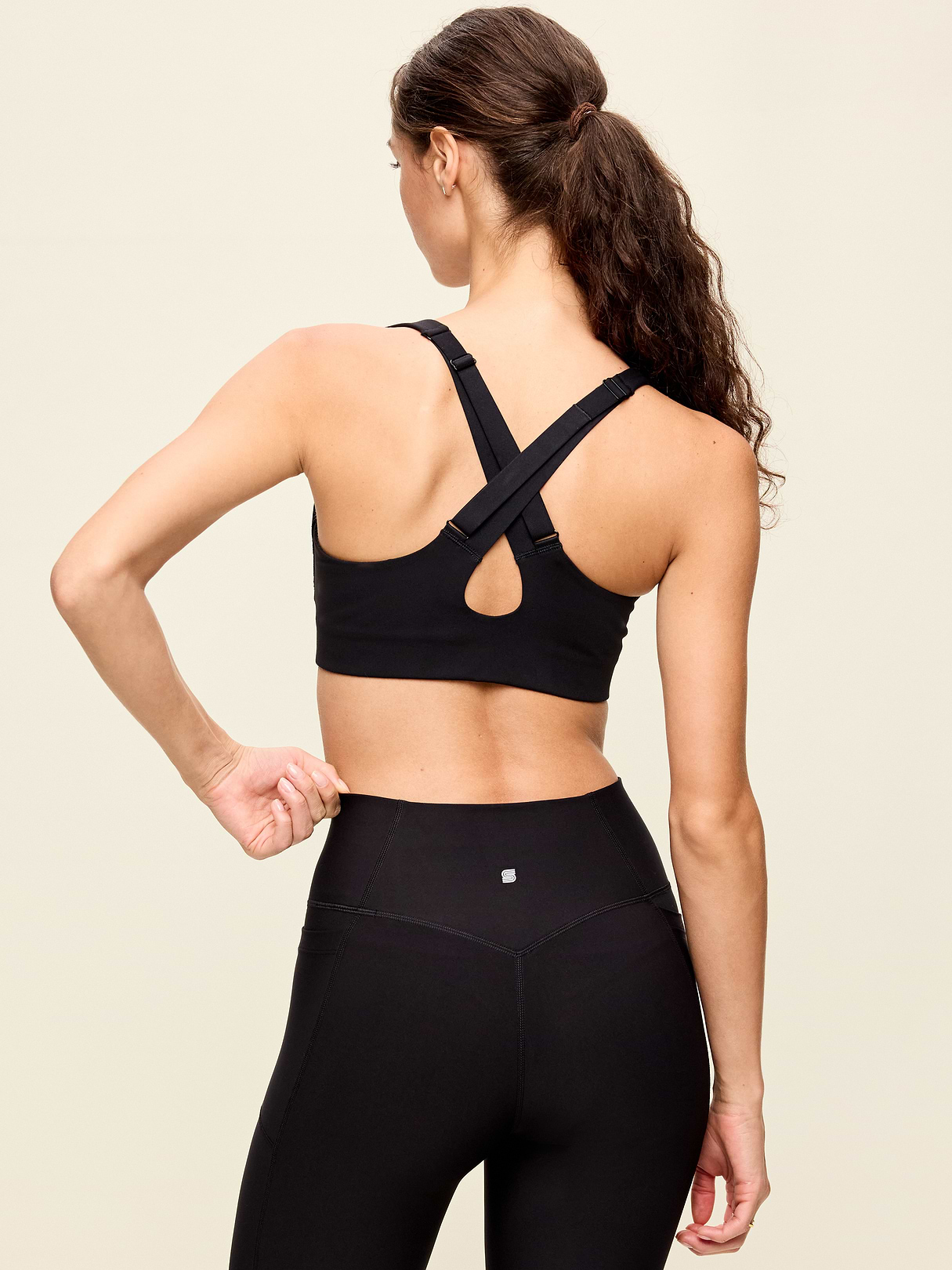 High Support PowerSoft Sports Bra - Black Jack