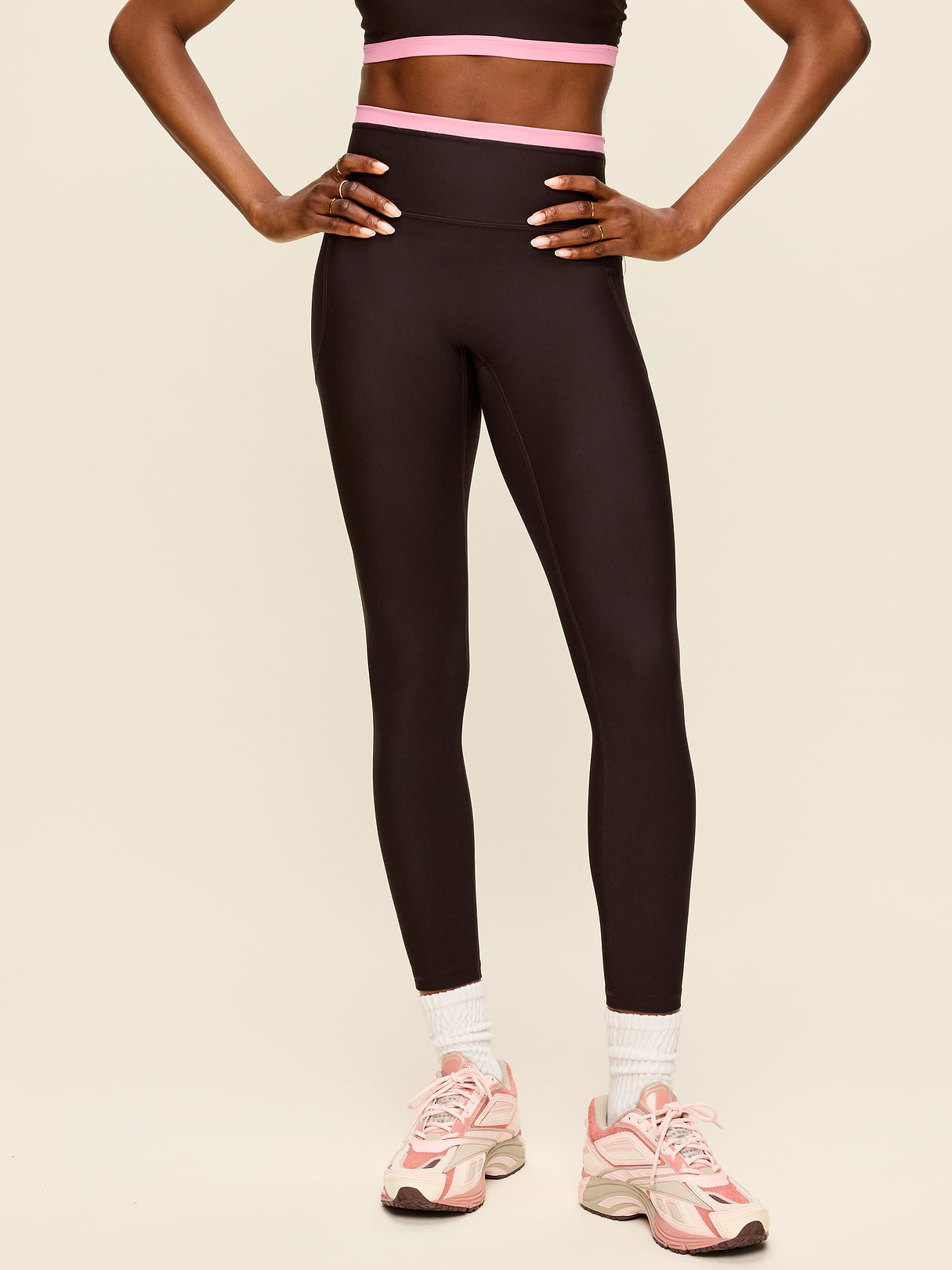 Extra-High Waisted PowerSoft Boundless 7/8 Leggings – No Front Seam - Black Coffee