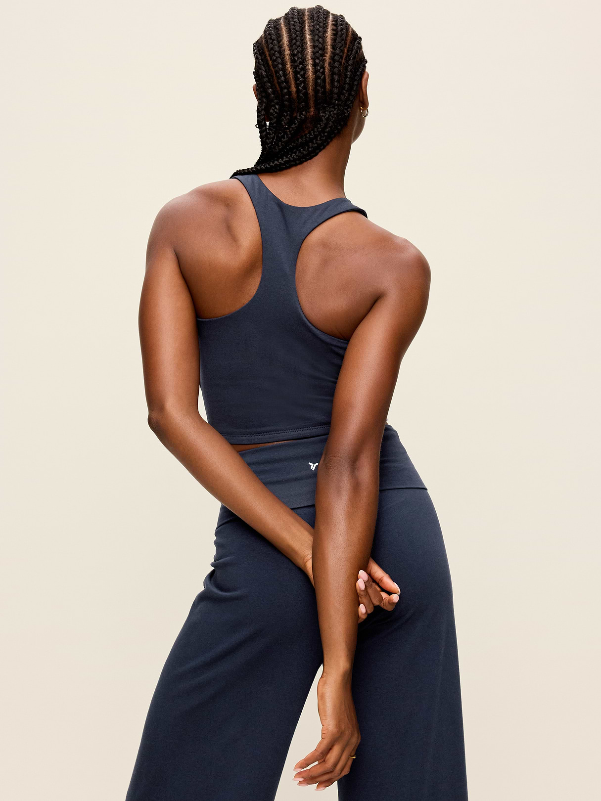 Light Support PowerChill High-Neck Racerback Sports Bra - In the Navy