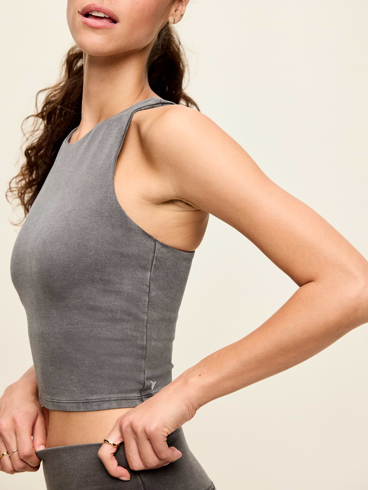 Light Support PowerChill High-Neck Racerback Sports Bra - Panther