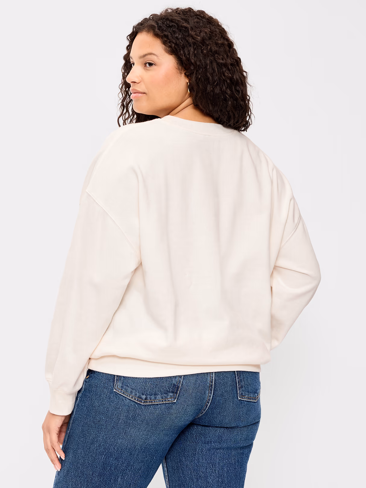 SoComfy Oversized Graphic Sweatshirt - Sea Salt