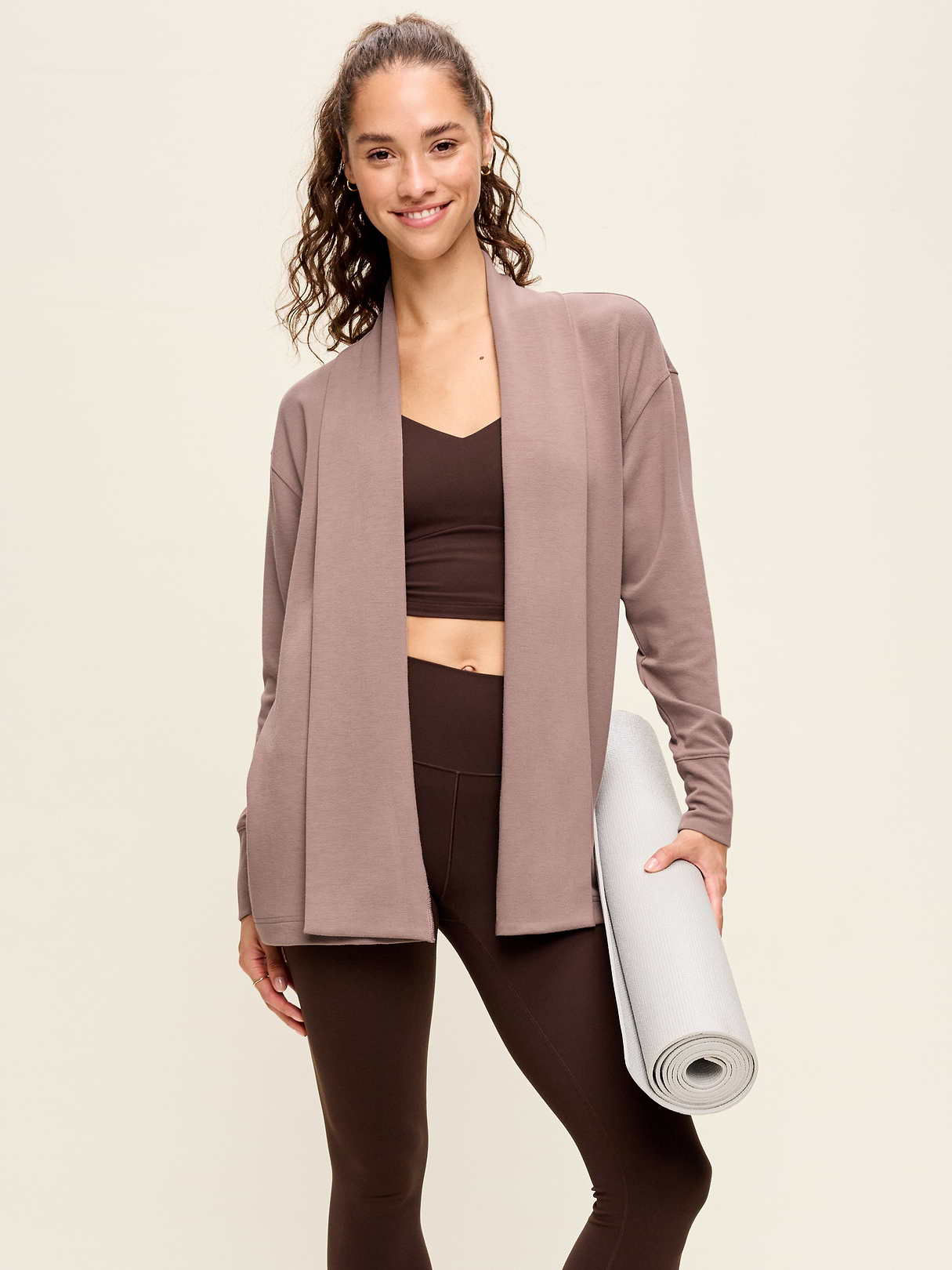 Bounce Lite Open-Front Wrap - Mocha