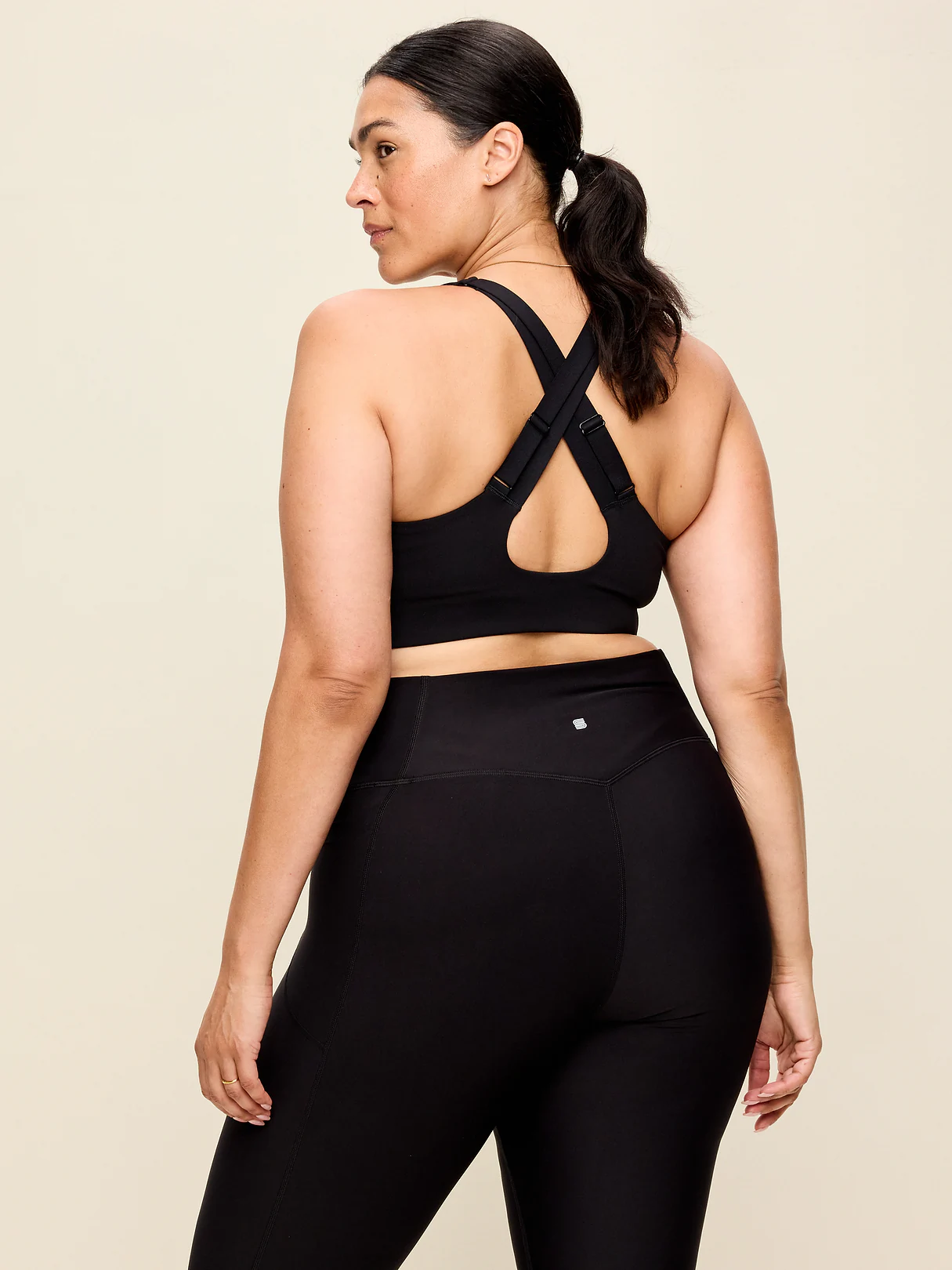 High Support PowerSoft Sports Bra - Black Jack