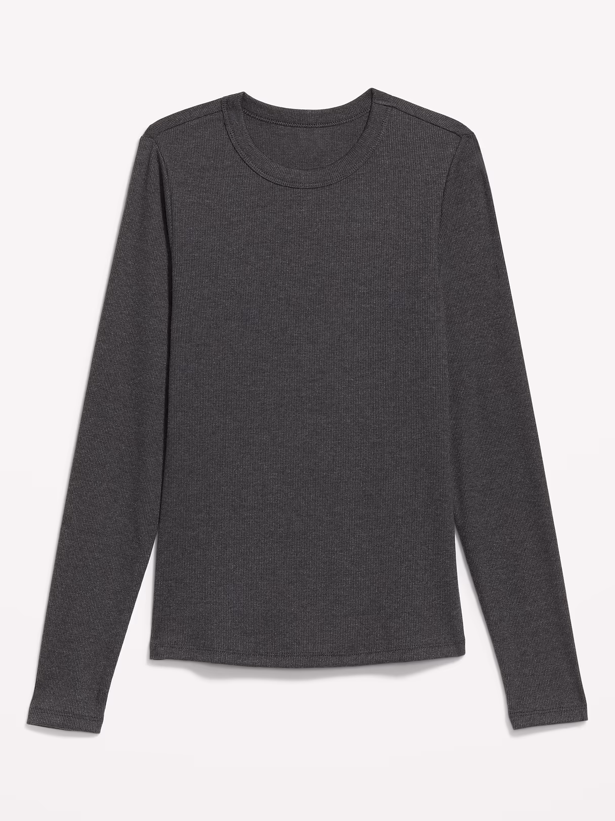 Snug Long-Sleeve Striped Ribbed T-Shirt - Panther