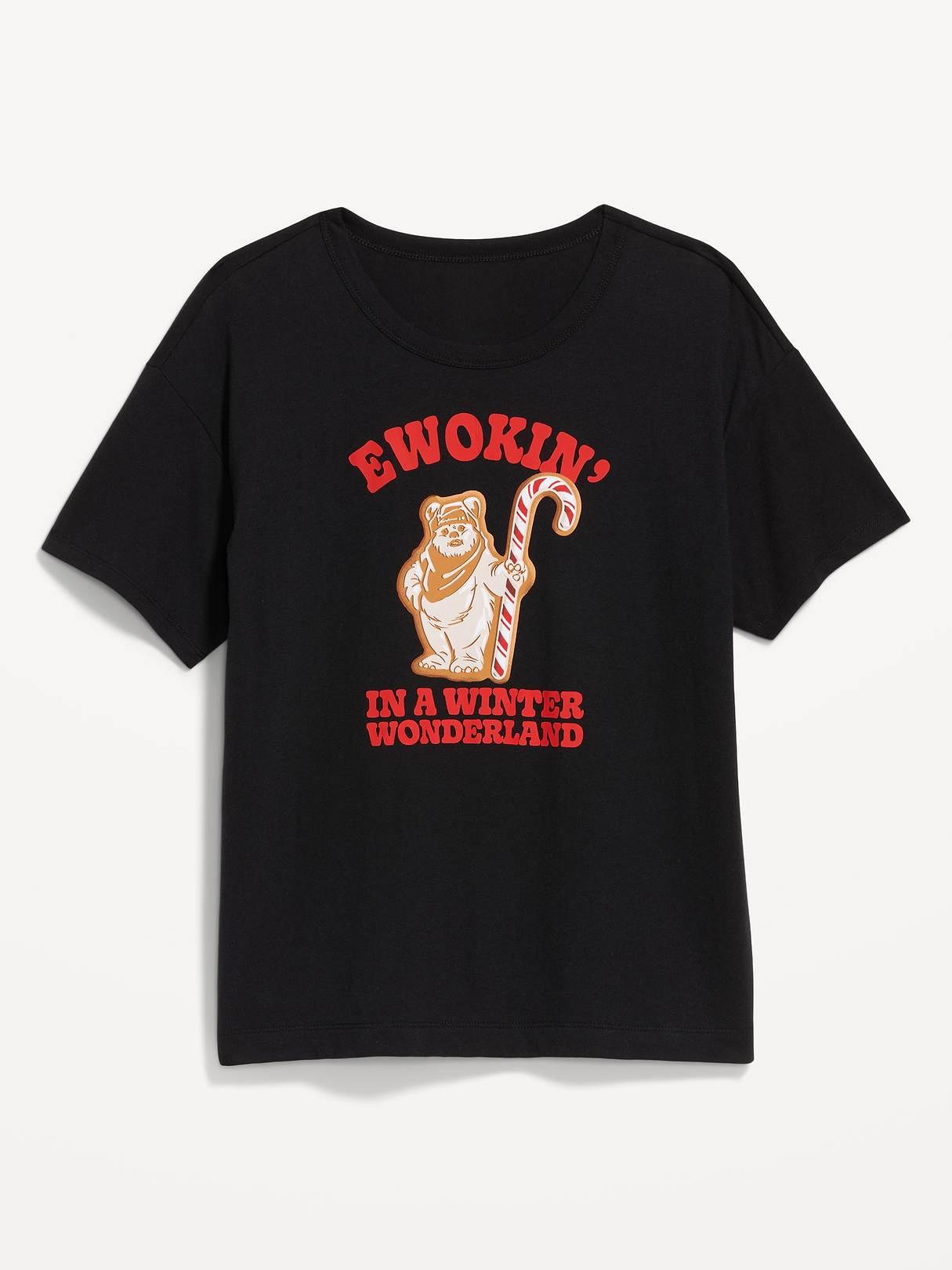 Old Navy x Disney Oversized Graphic T-Shirt for Women - Star Wars Cookie (Match the Fam!)