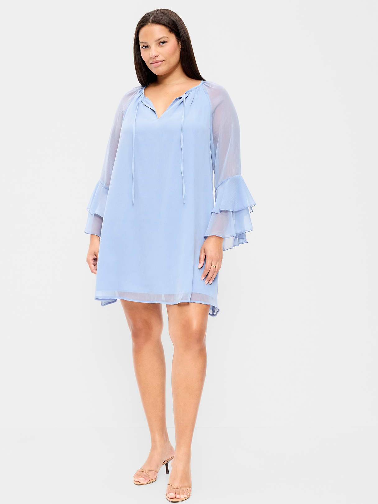 Bell-Sleeve Boho Mini Dress - Shady Lane