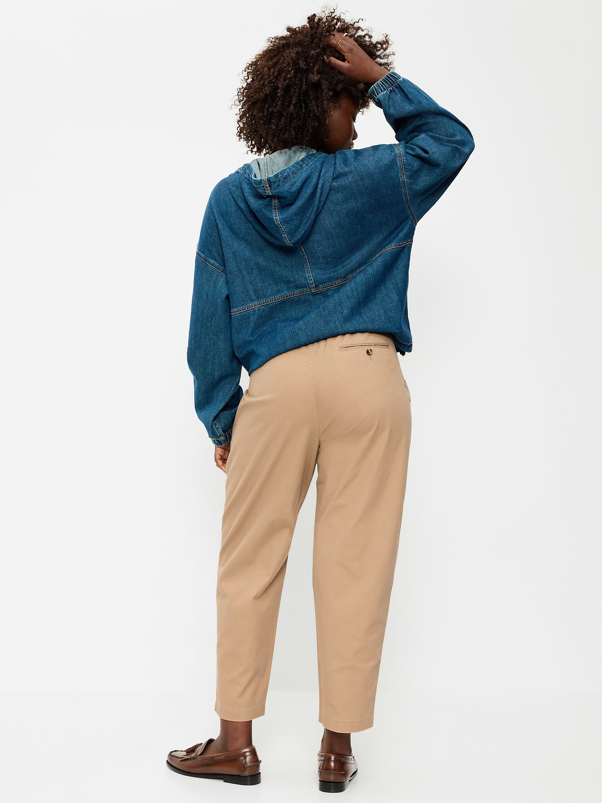High-Waisted OGC Chino Tapered Straight Pants - Teakwood 2