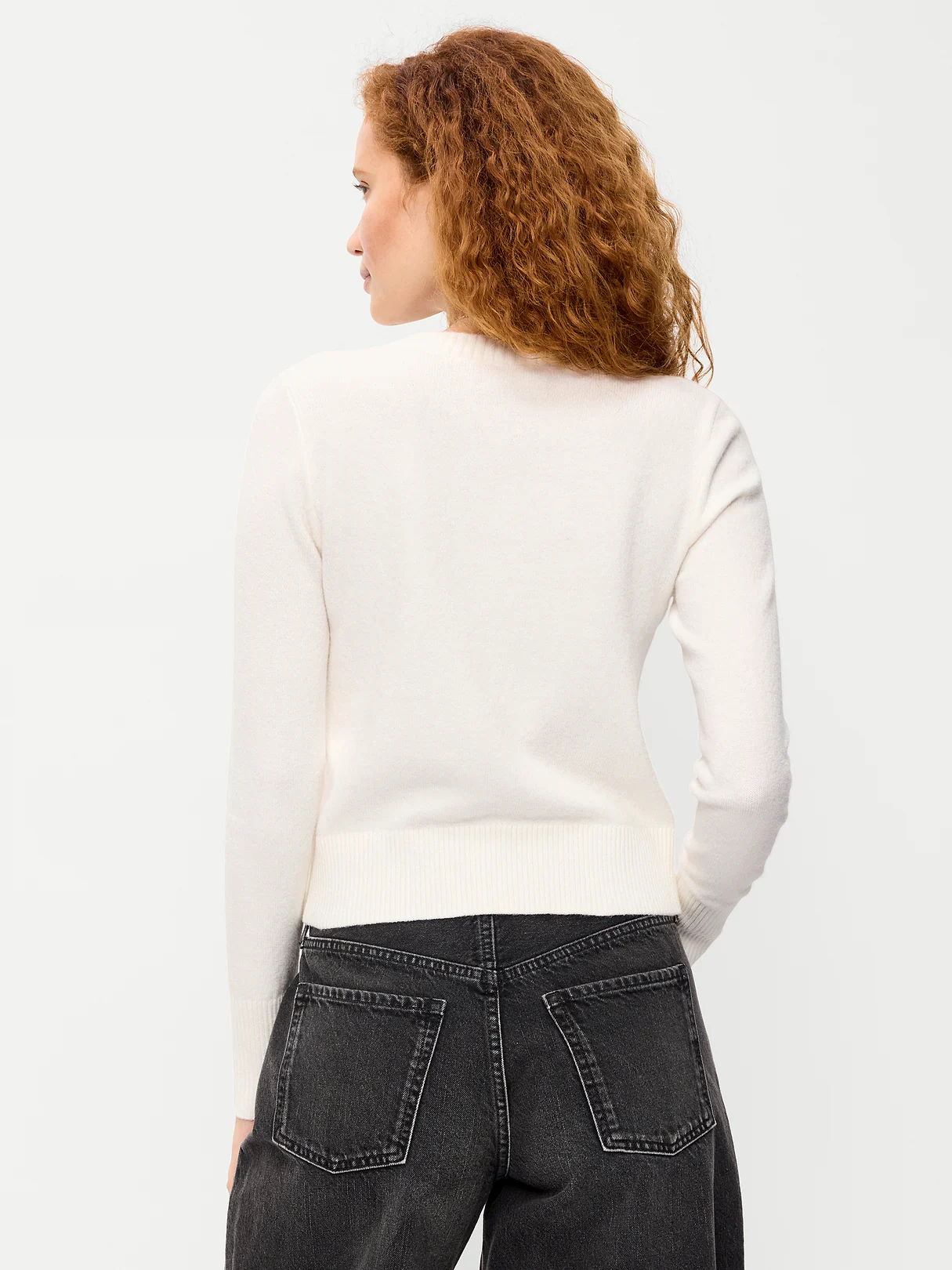 SoSoft Cropped Crew-Neck Cardigan - Sea Salt