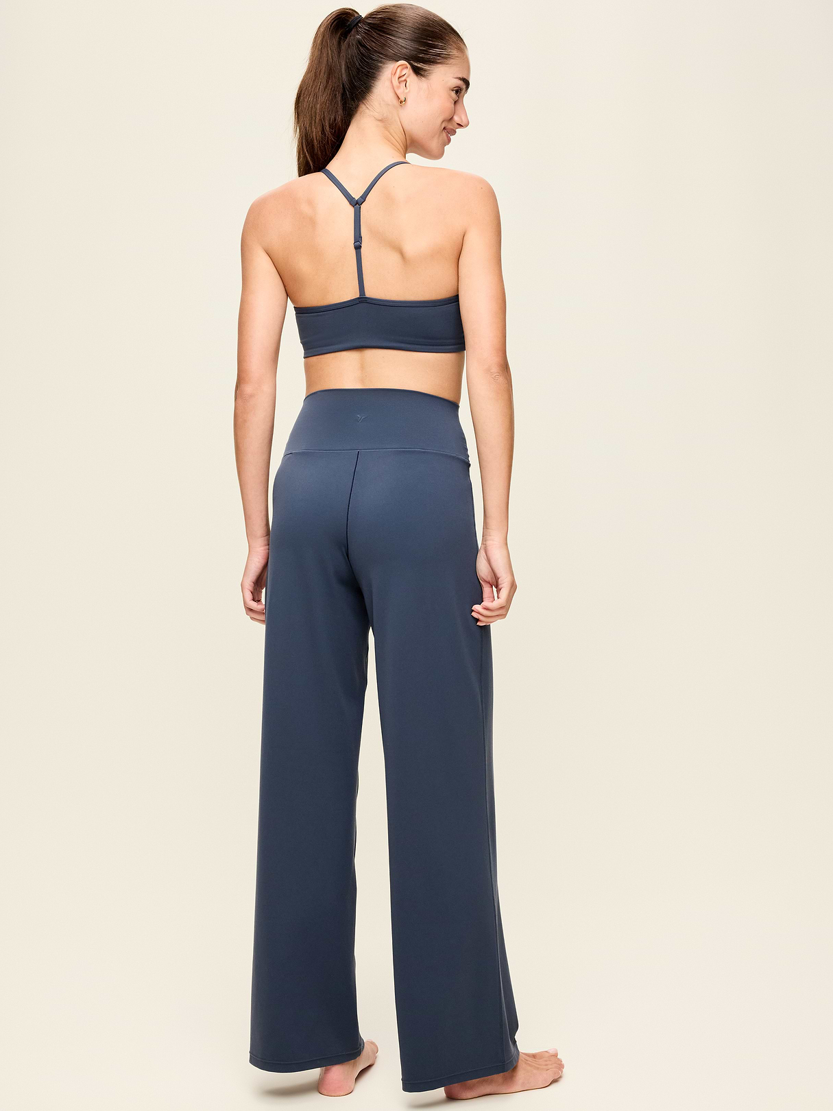 High-Waisted StudioSmooth Wide-Leg Pants - Dusk Navy