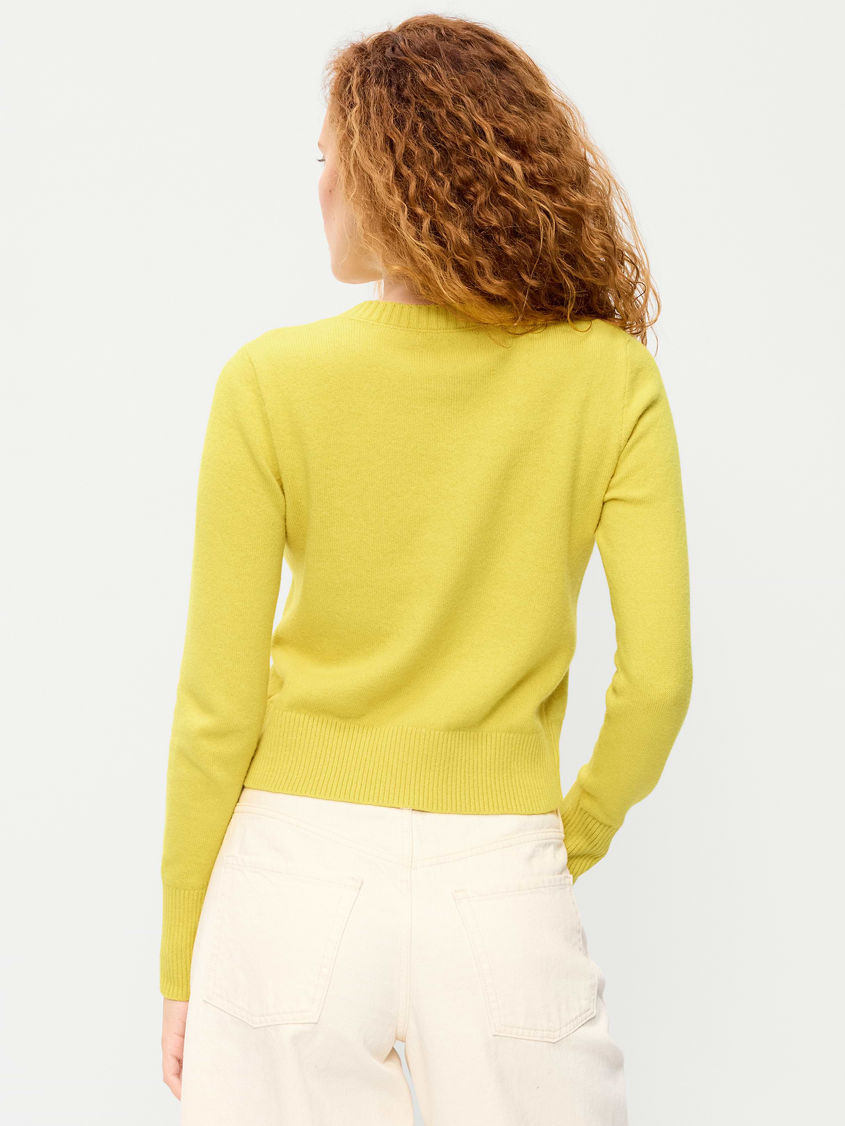 SoSoft Cropped Crew-Neck Cardigan - Golden Glow