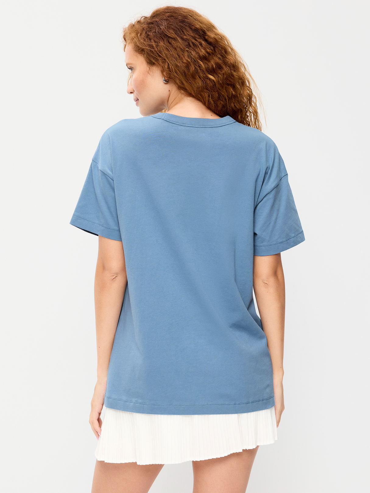 Oversized EveryWear Tunic T-Shirt - Naturalist Blue